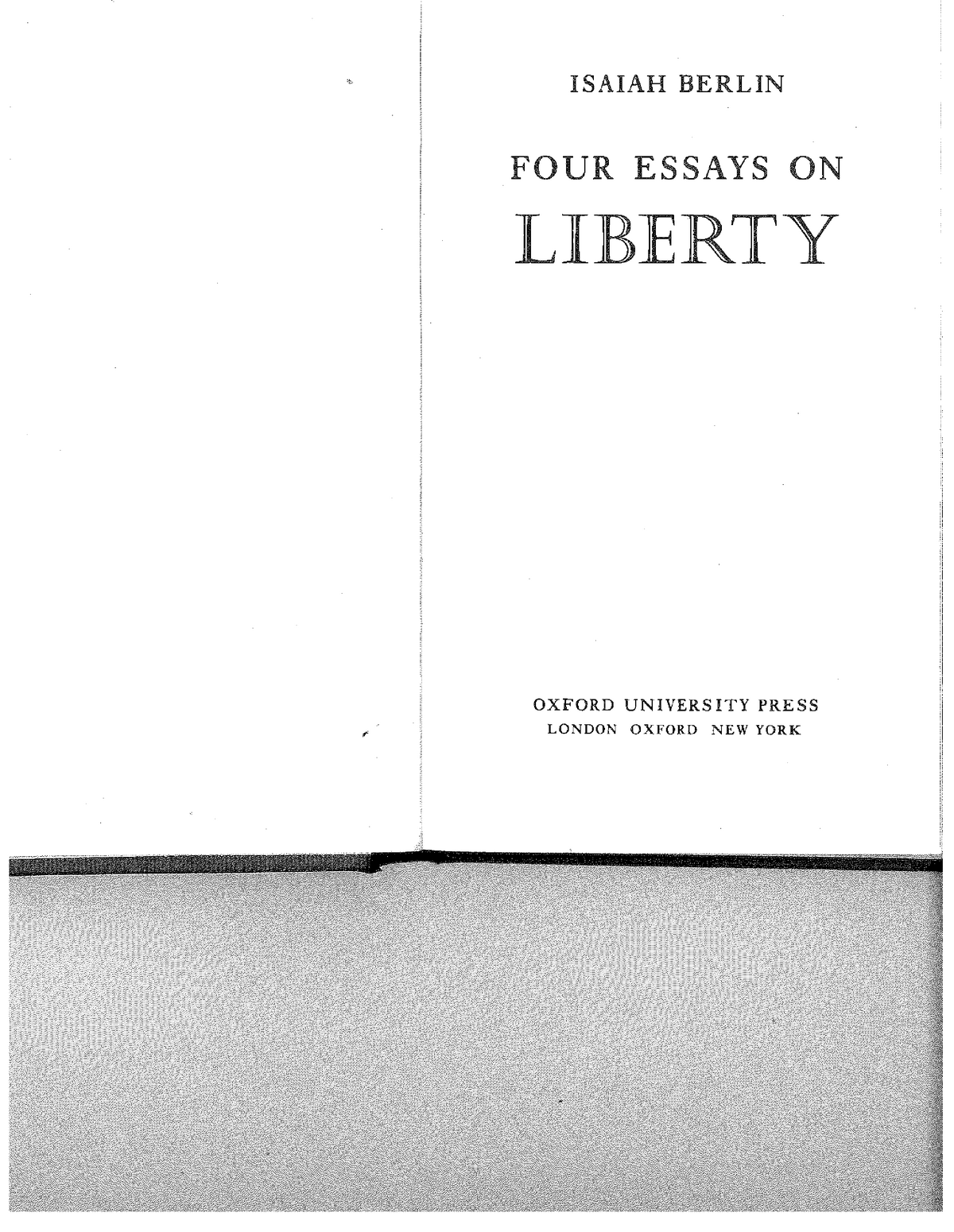 isaiah berlin four essays on liberty pdf