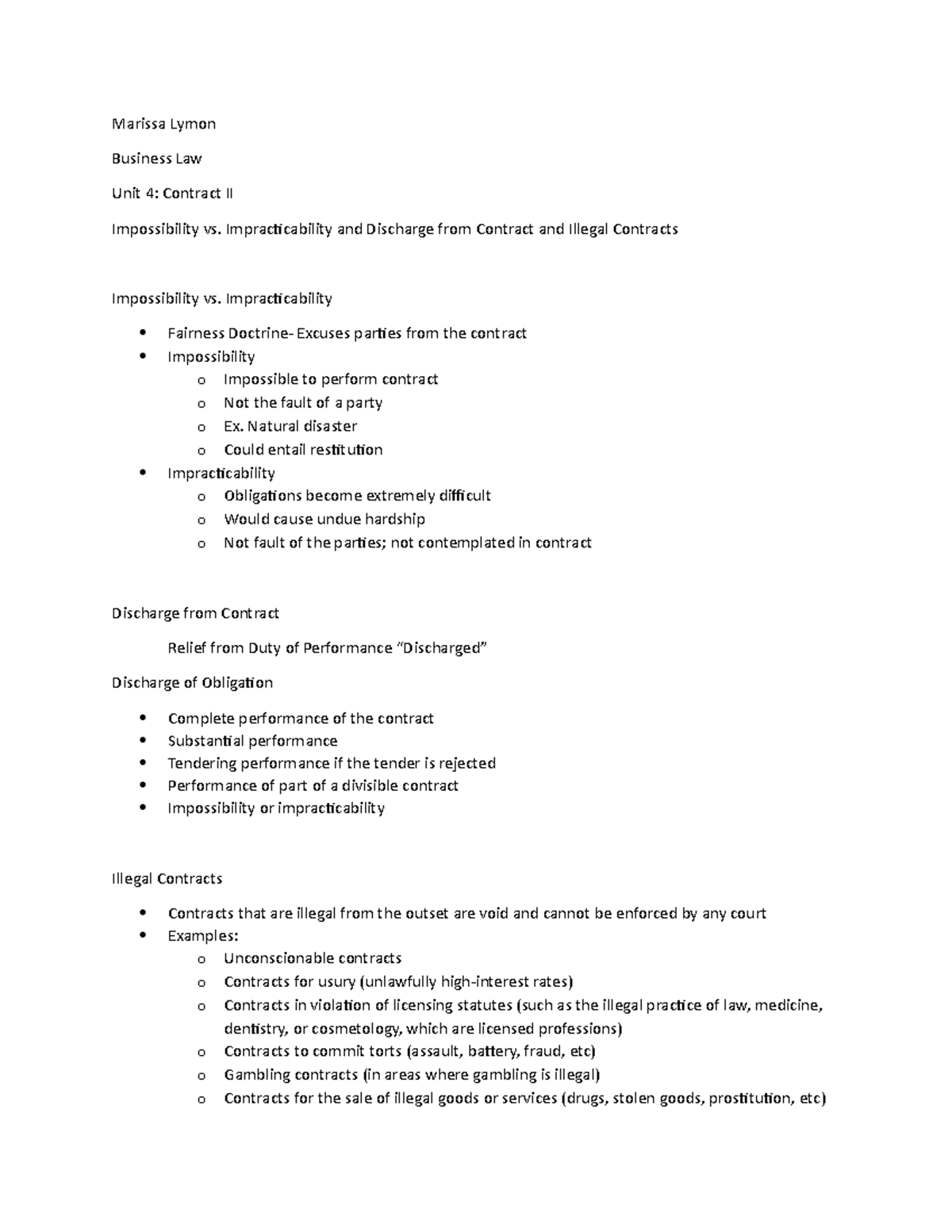 Impossibility Vs. Impracticability And Discharge From Contract And ...