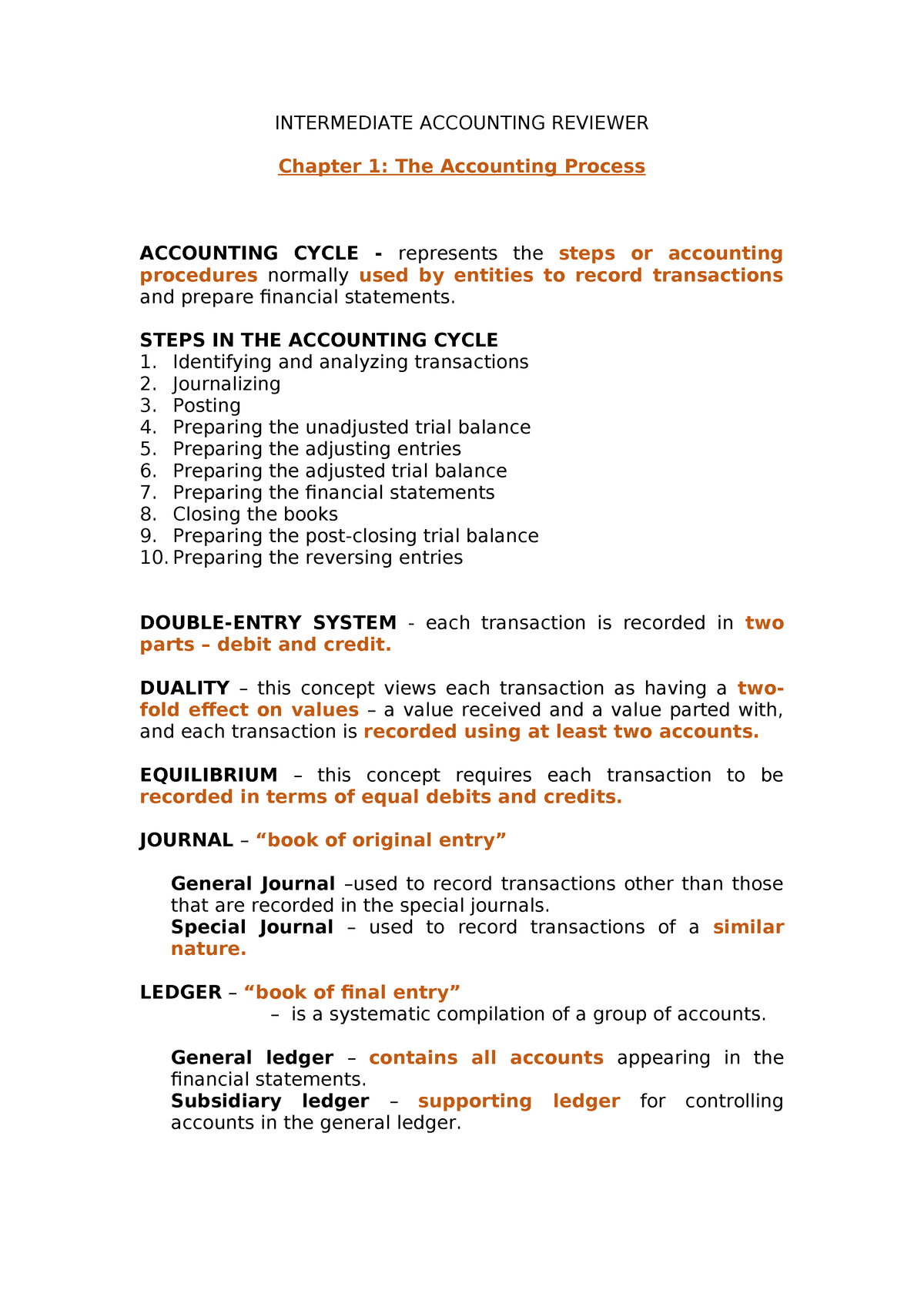 Intermediate Accounting Reviewer - INTERMEDIATE ACCOUNTING REVIEWER ...