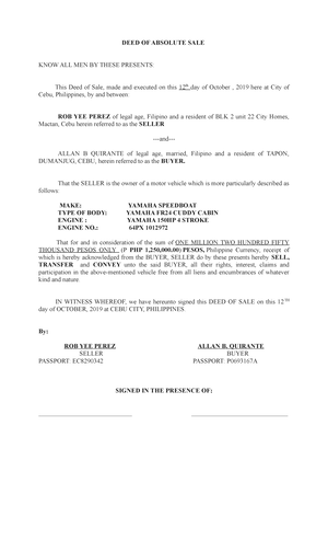 Affidavit Business Name Cancellation - REPUBLIC OF THE PHILIPPINES ) S ...