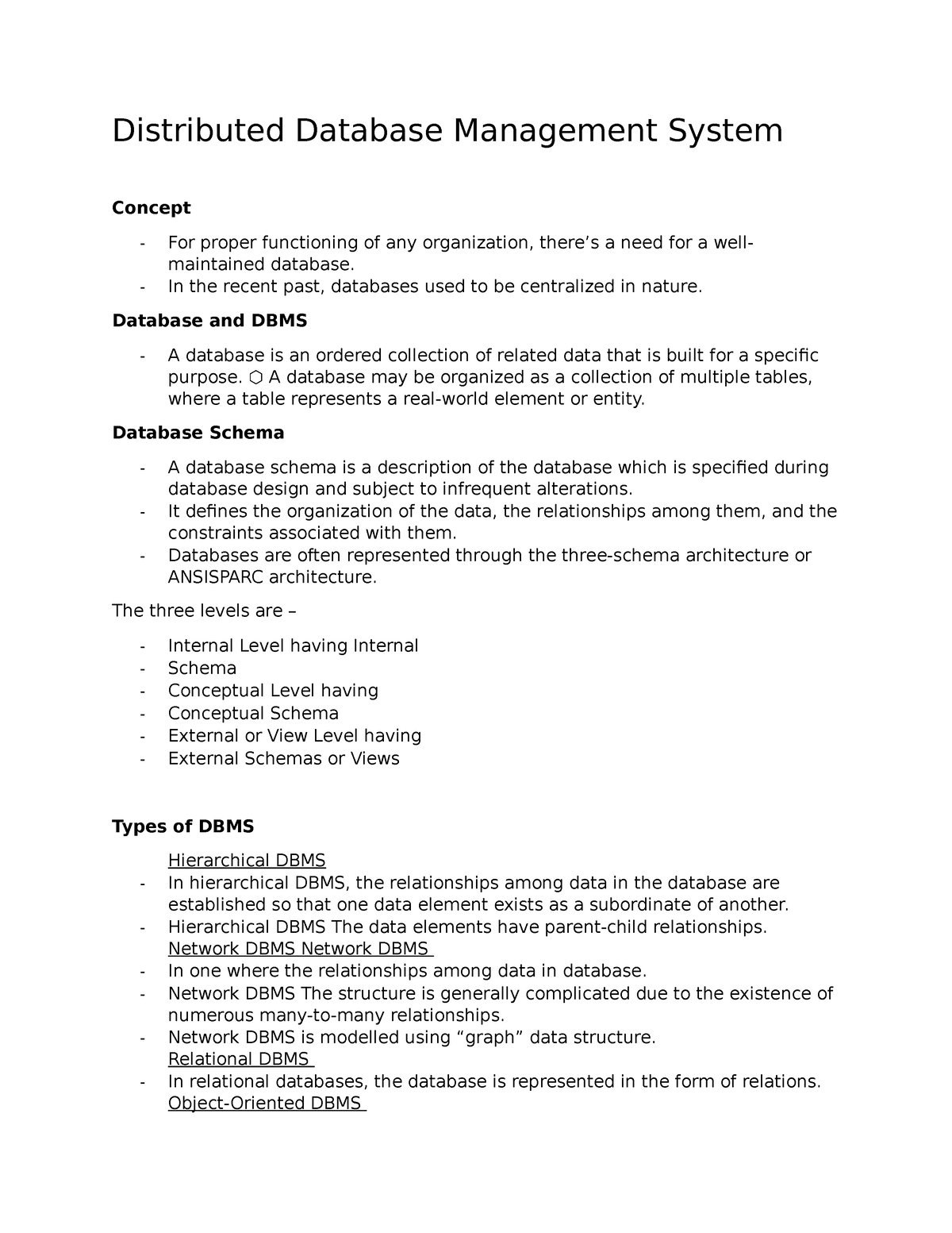 database management thesis