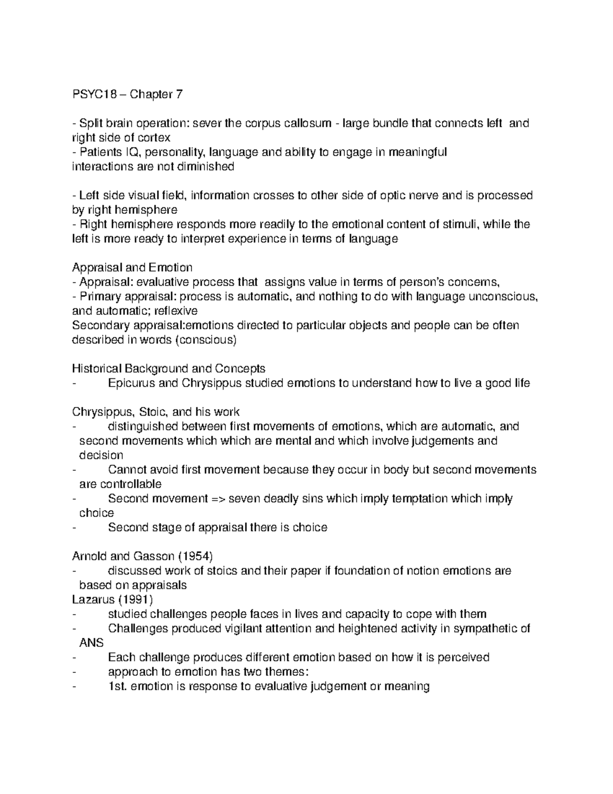 Chapter 7 - PSYC18 – Chapter - Studocu