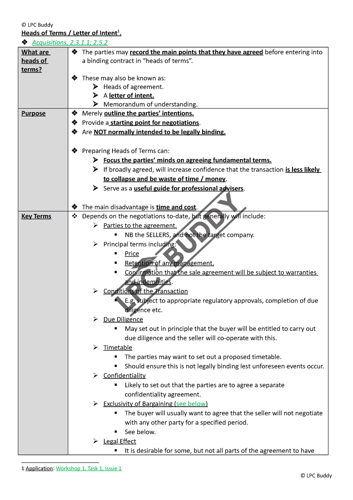 6. Heads of Terms (Letters of Intent) - Heads of Terms / Letter of ...