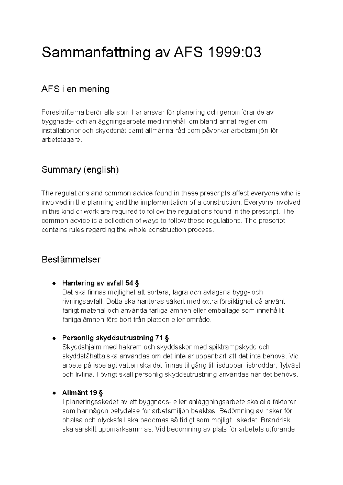 Arbetsledning O Kommunikation I Arbetslivet - Sammanfattning Av AFS ...