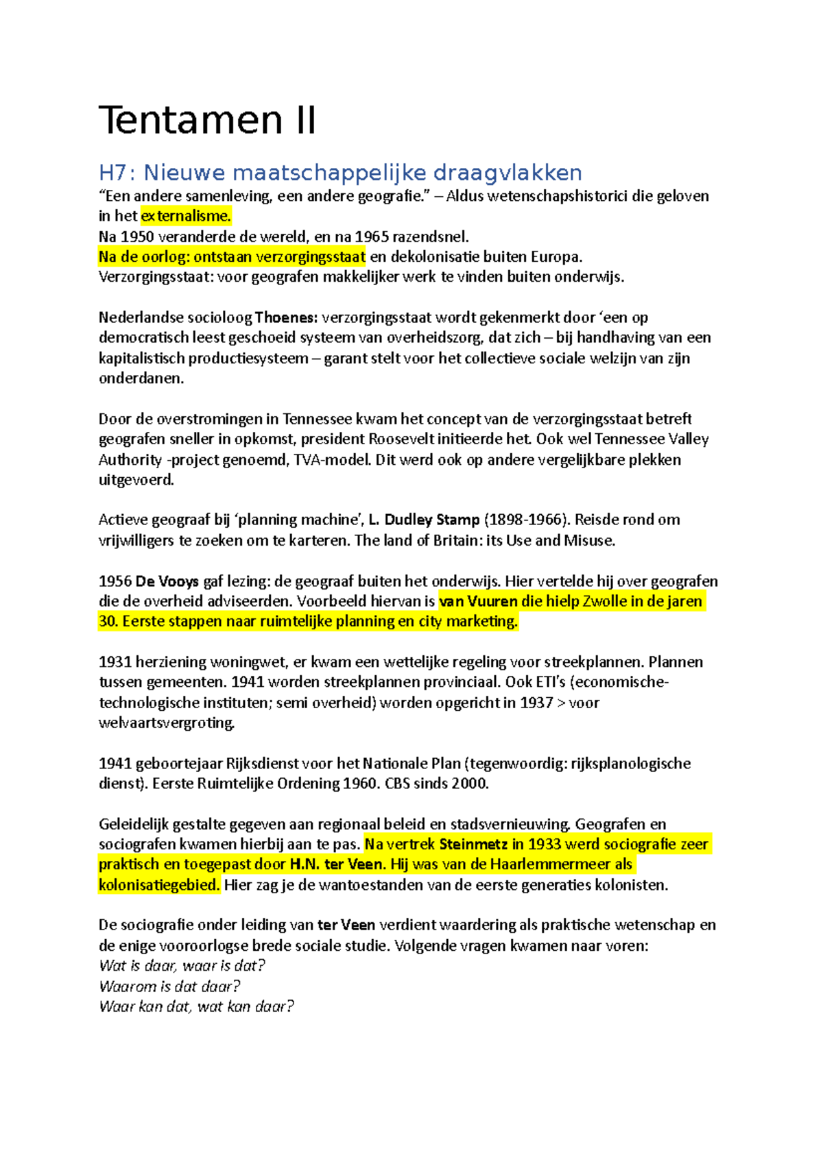 Uu 1 Hgh Tentamen Ii Samenvatting Het Geografische Huis Tentamen Ii H7 Nieuwe Studeersnel