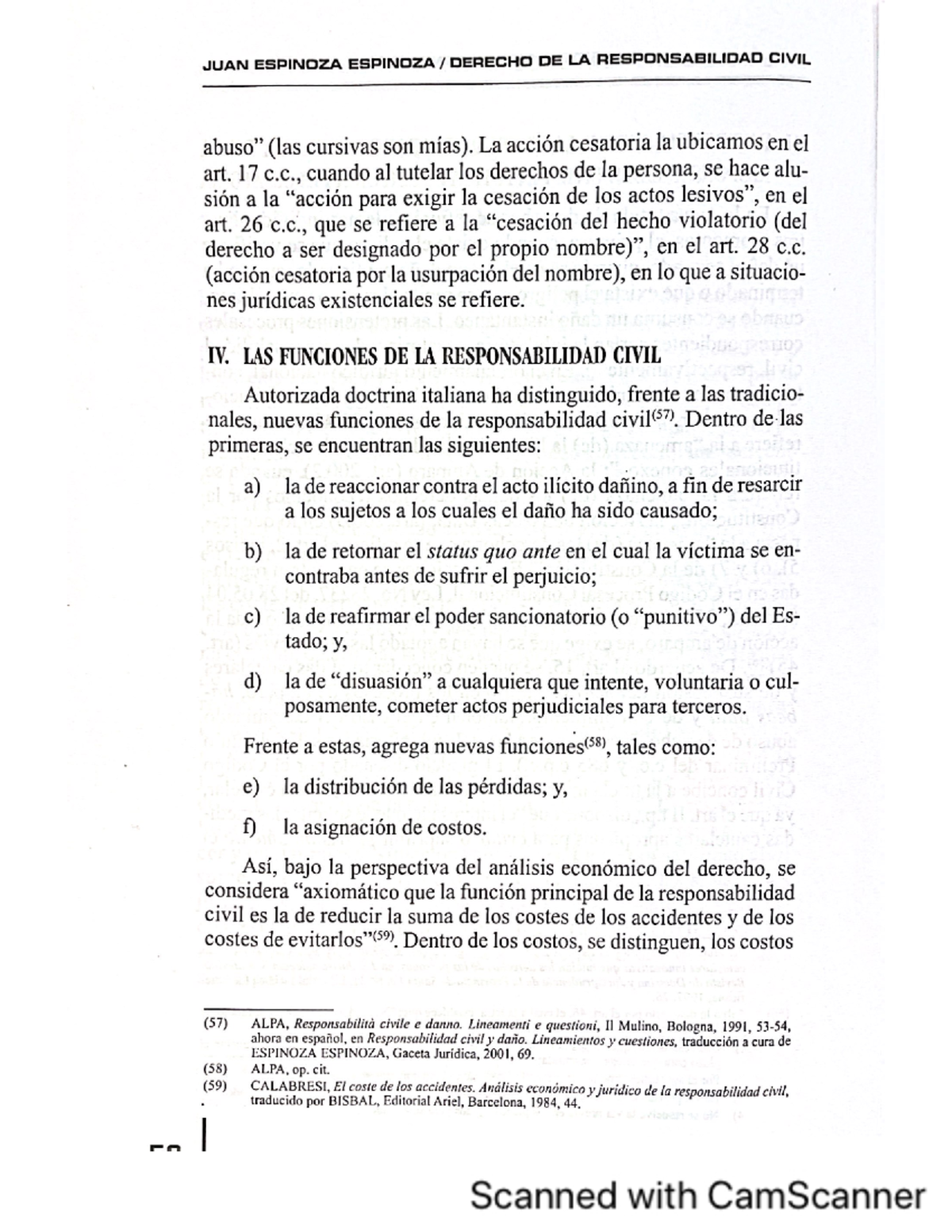 1 Responsabilidad Jua Espinoza - JUAN ESPINOZA ESPINOZA /DERECHO DE LA ...