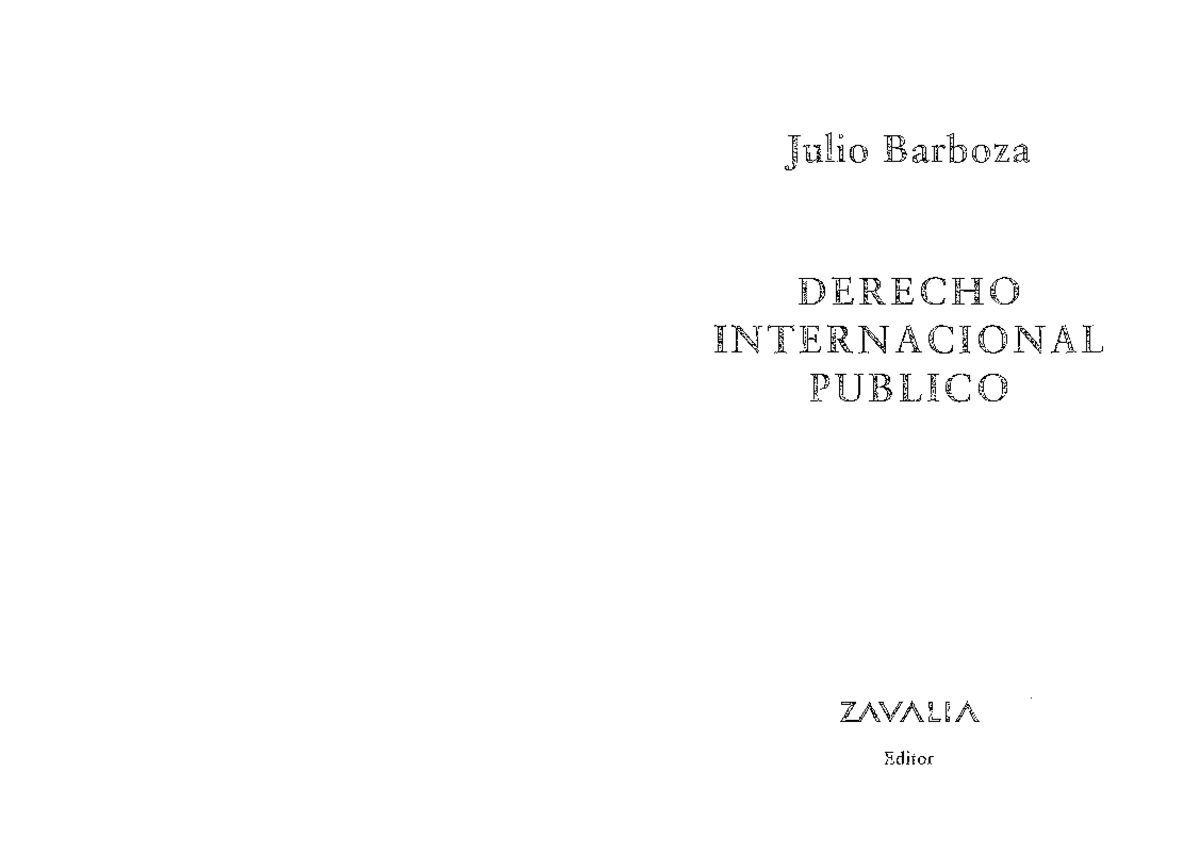 365778336 Barboza Derecho Internacional Publico - ) !!, J ( Julio