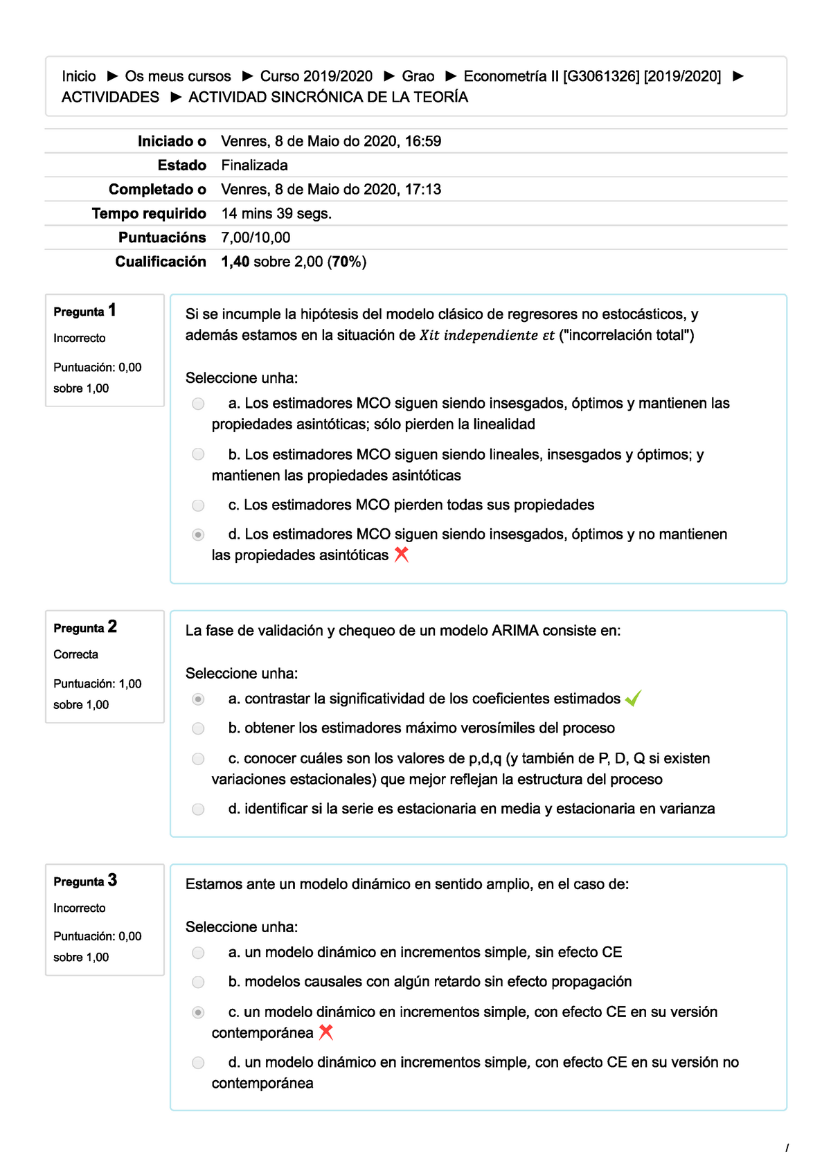 Examen Teoria - Econometría II - Studocu