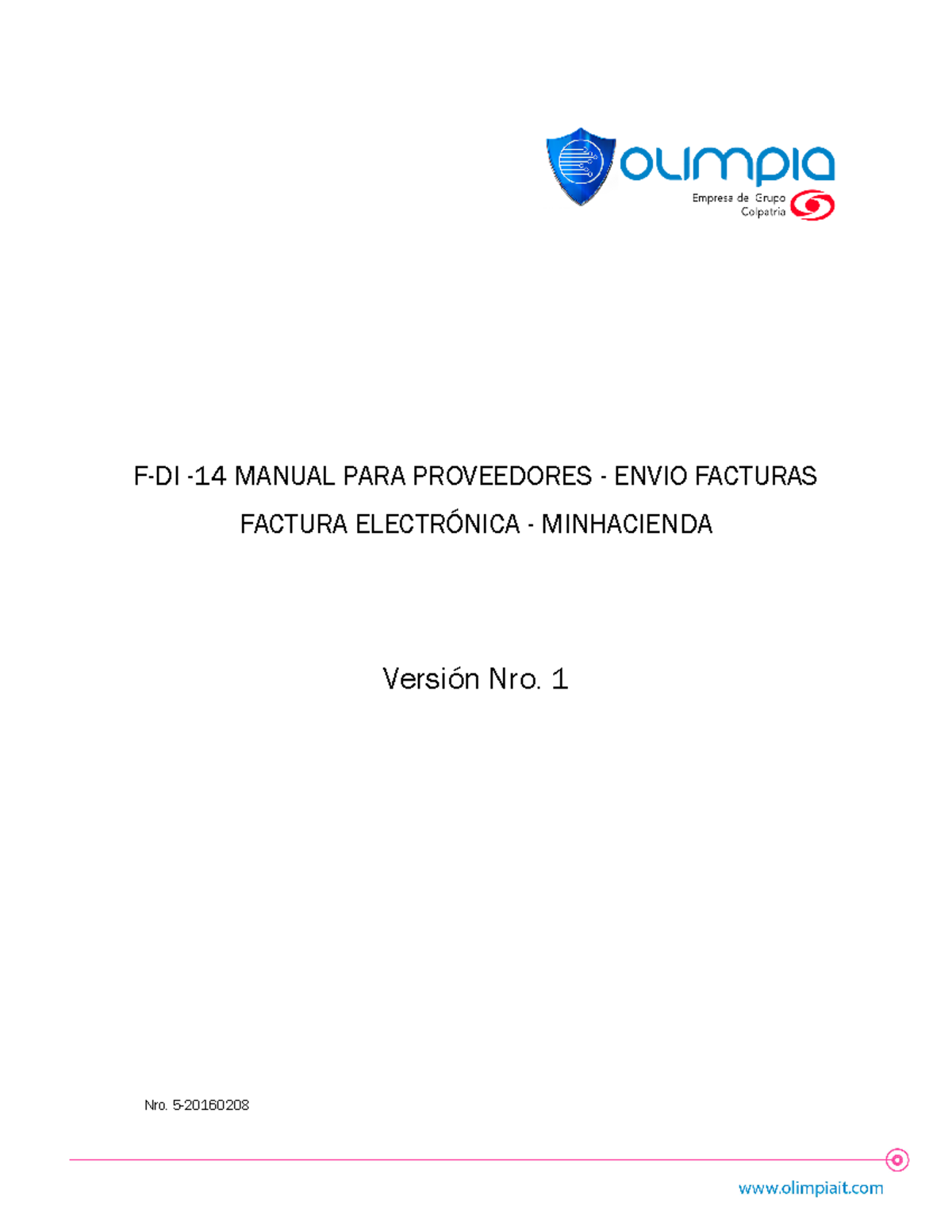 V2 F-DI-14 Manual Para Proveedores - Envio Facturas Electrónicas - F-DI ...