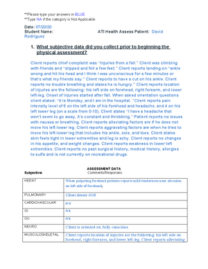 Template-Reverse Case Study-1 - History of Present Problem: What data ...