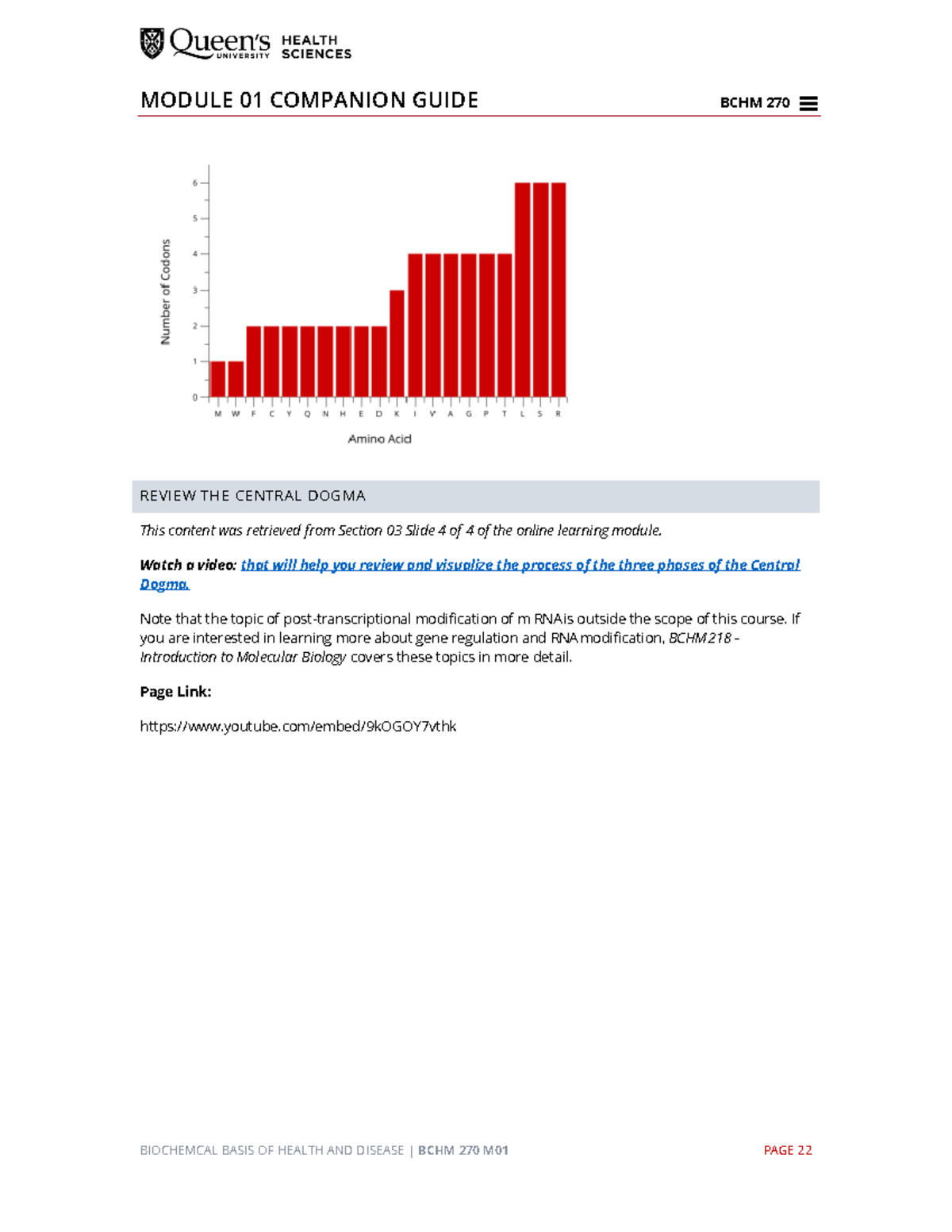MODULE 01 COMPANION GUIDE - MODULE 01 COMPANION GUIDE BCHM 270 ...