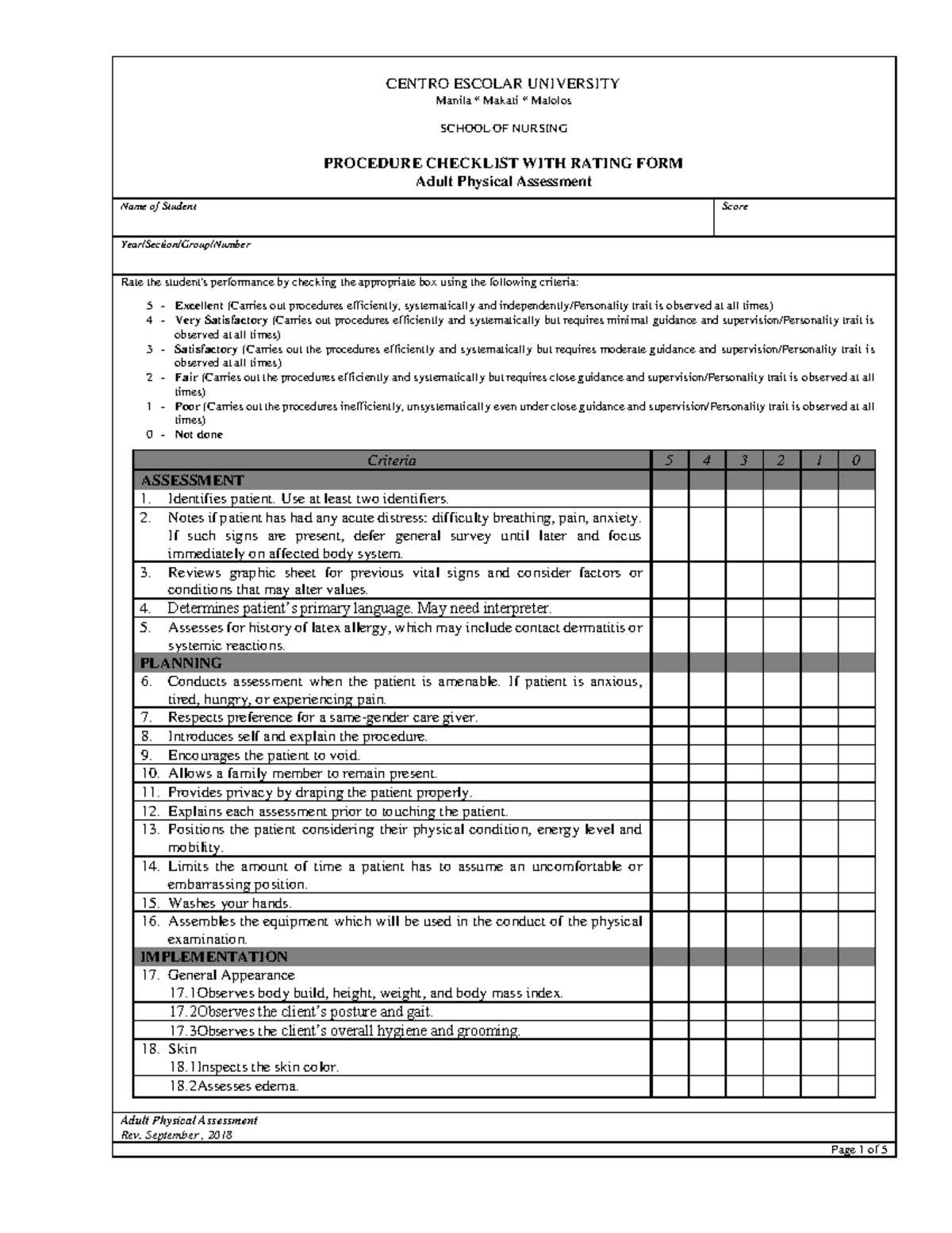 L1-Checklist Adult-Physical-Assessment - Adult Physical Assessment Rev ...