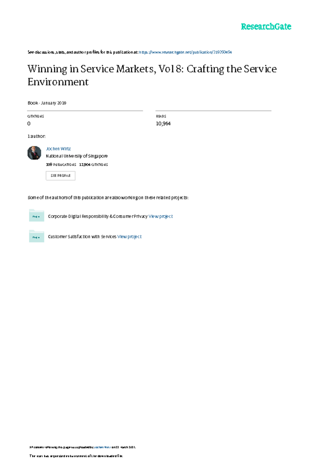 WSMS Vol8 Service Environment - See discussions, stats, and author ...