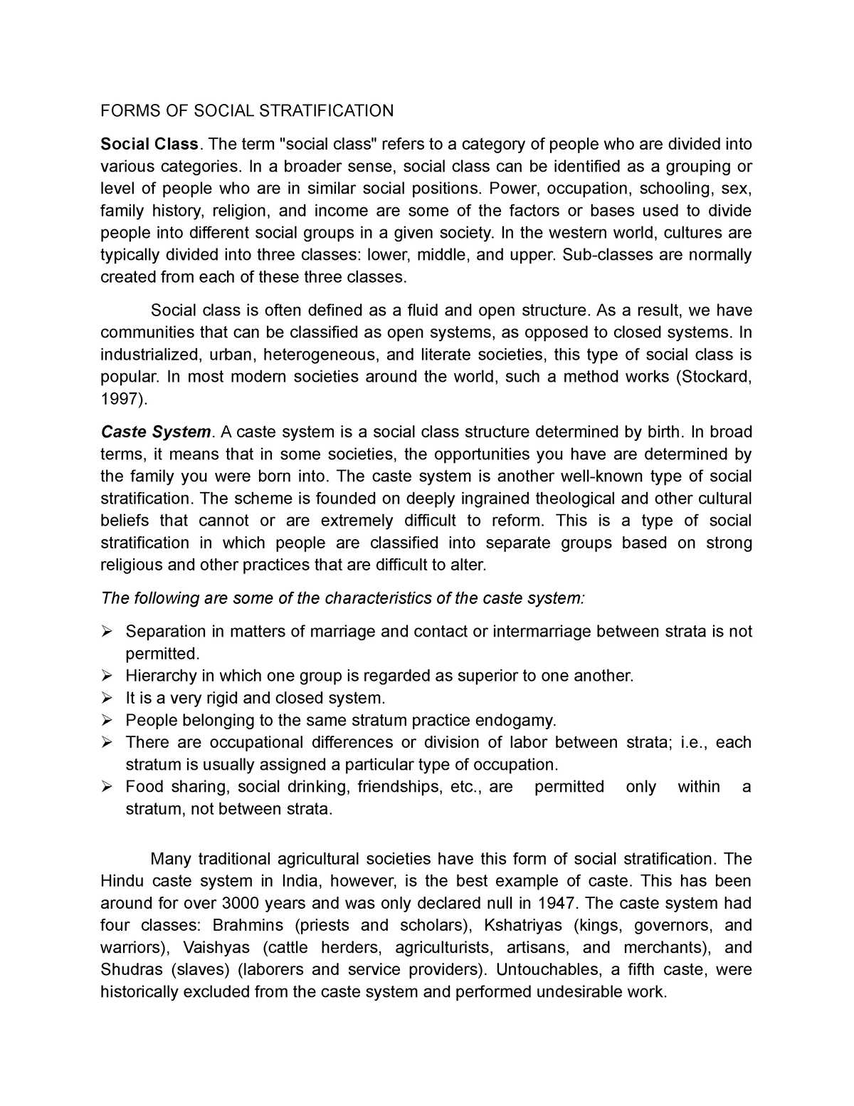 forms-of-social-stratification-forms-of-social-stratification-social