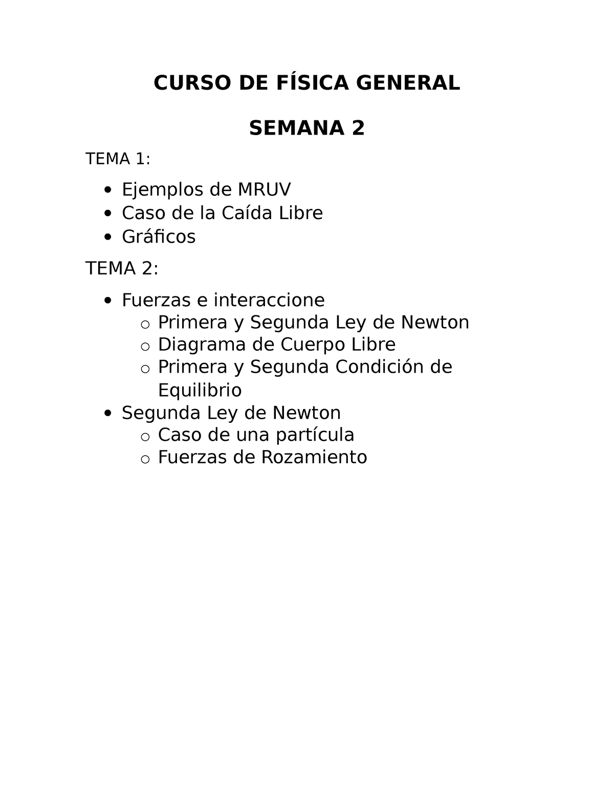 292424854 Curso De Fisica General Cpel - CURSO DE FÍSICA GENERAL SEMANA ...