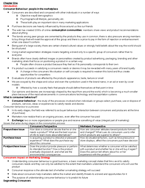 Solomon ch07 tif - Testbank for the chapter - Consumer Behaviour, 7e ...