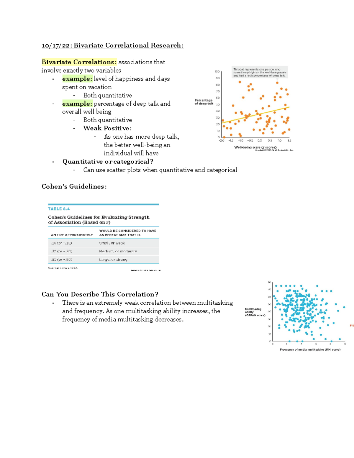 Research Design Exam #3 - 10/17/22: Bivariate Correlational Research ...