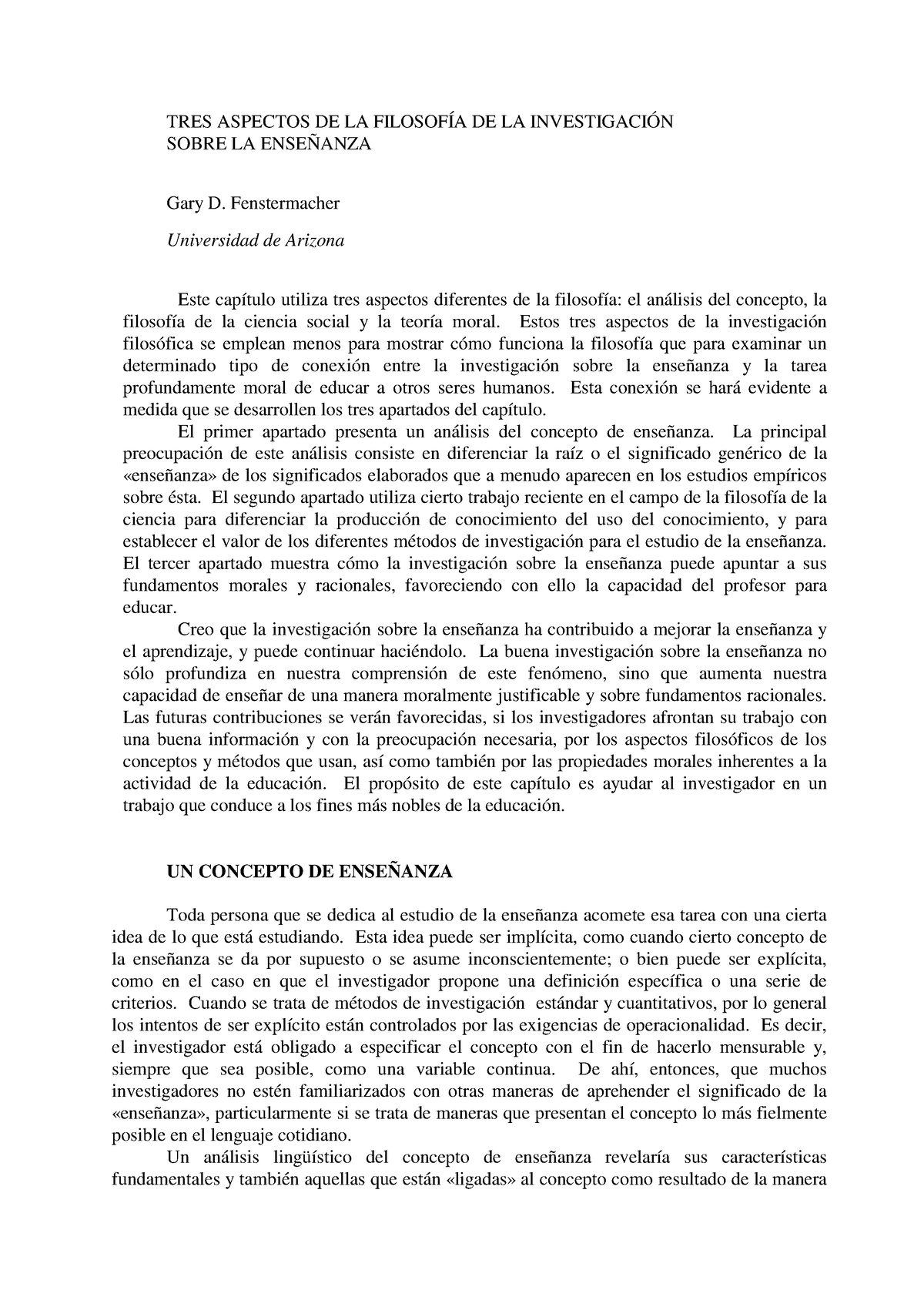 025 Fenstermacher Tres Aspectos De La Filosof - TRES ASPECTOS DE LA ...