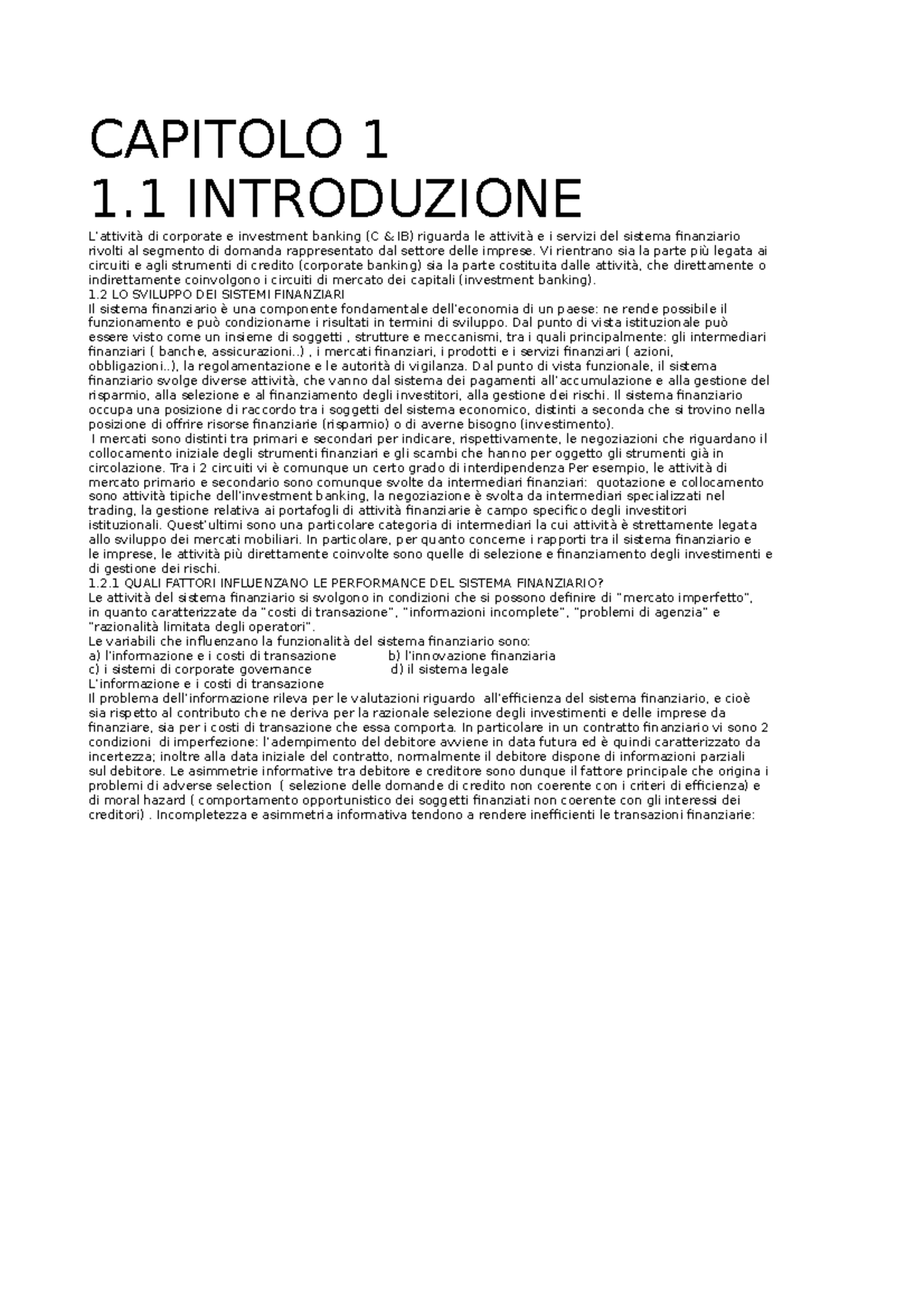 Exam 6 August 2018, questions - CAPITOLO 1 1 INTRODUZIONE L’attività di ...
