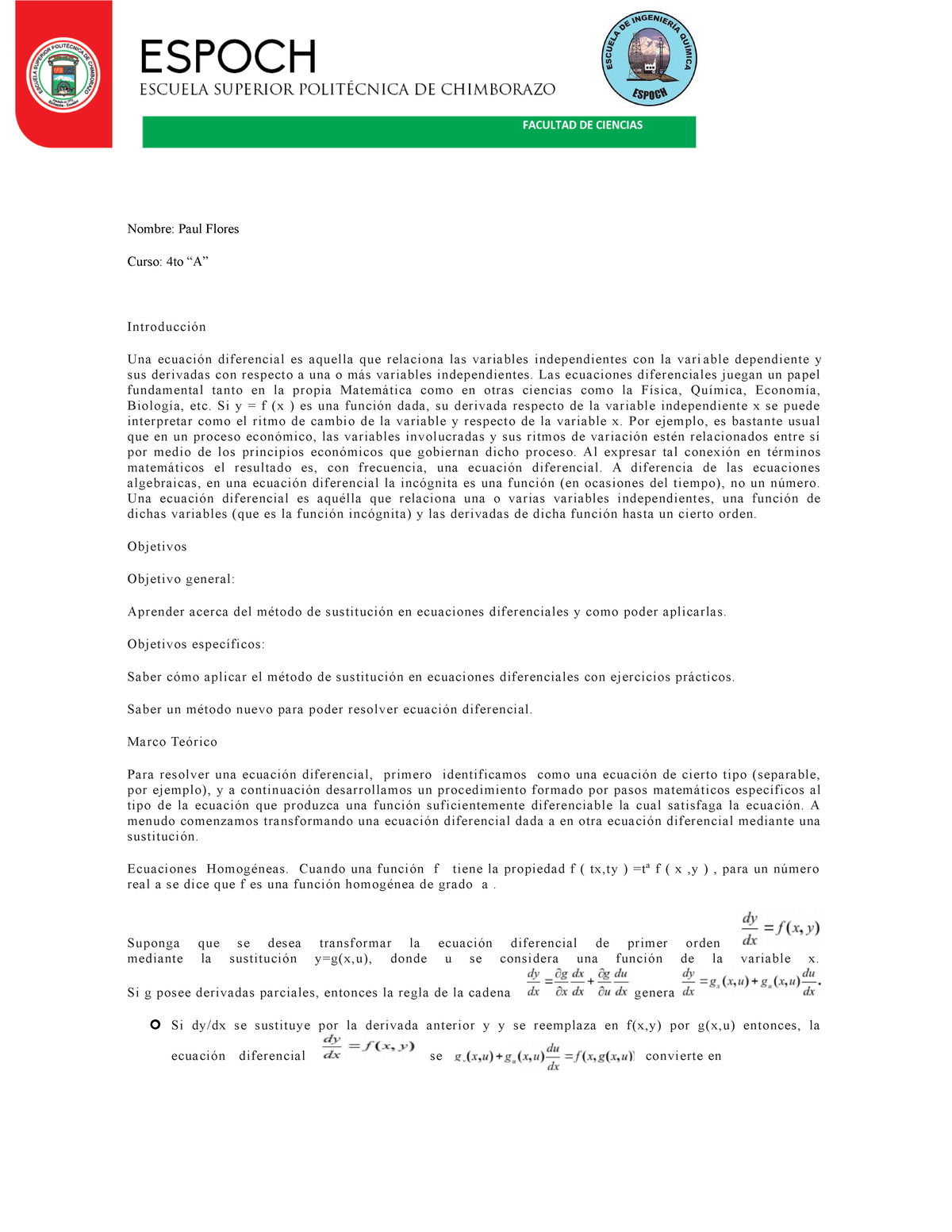 Investigacion Formatica Matematicas Segundo Aparcial Nombre Paul Flores Curso Studocu