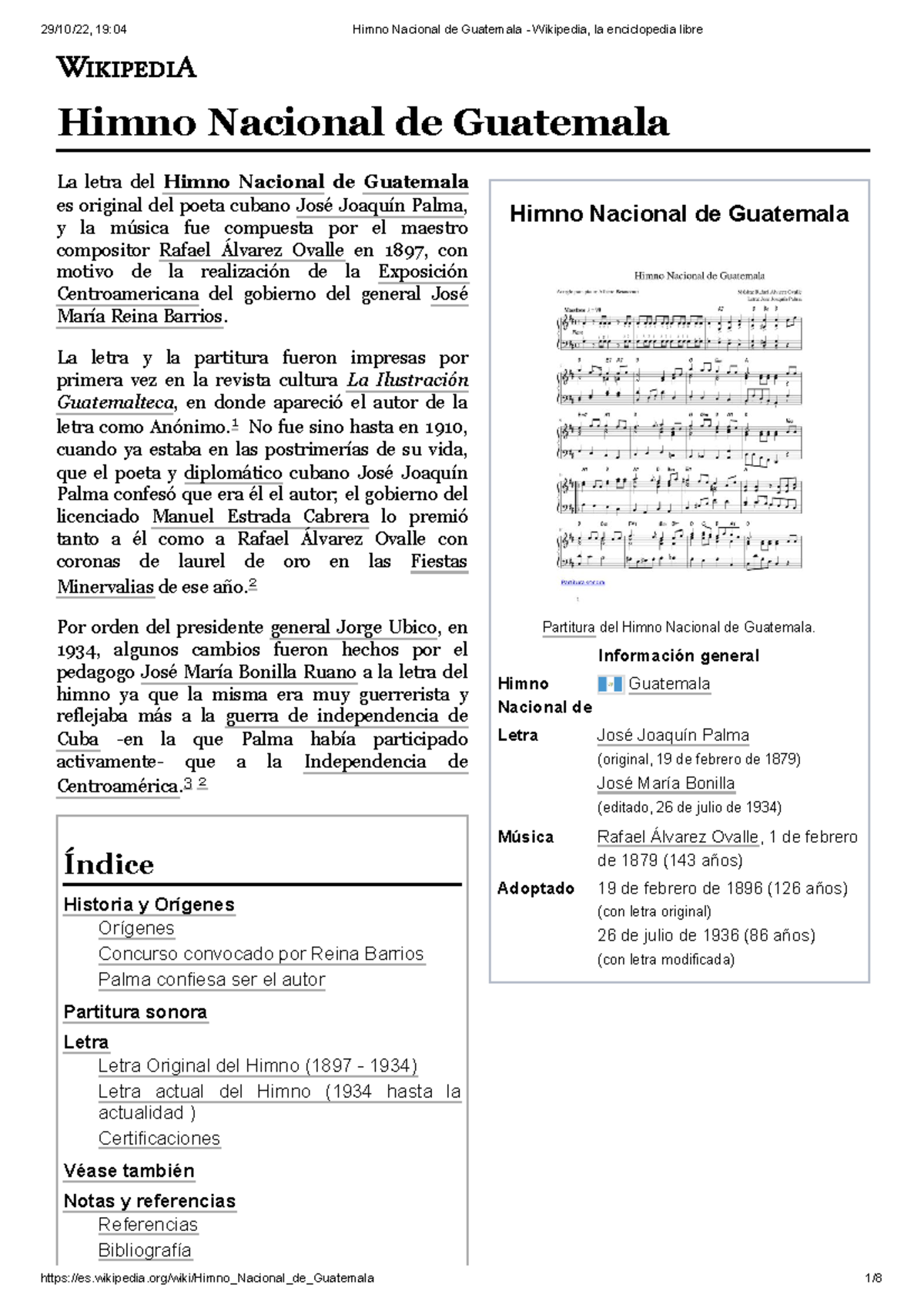 Himno Nacional De Guatemala Wikipedia La Enciclopedia Libre Himno Nacional De Guatemala 3450