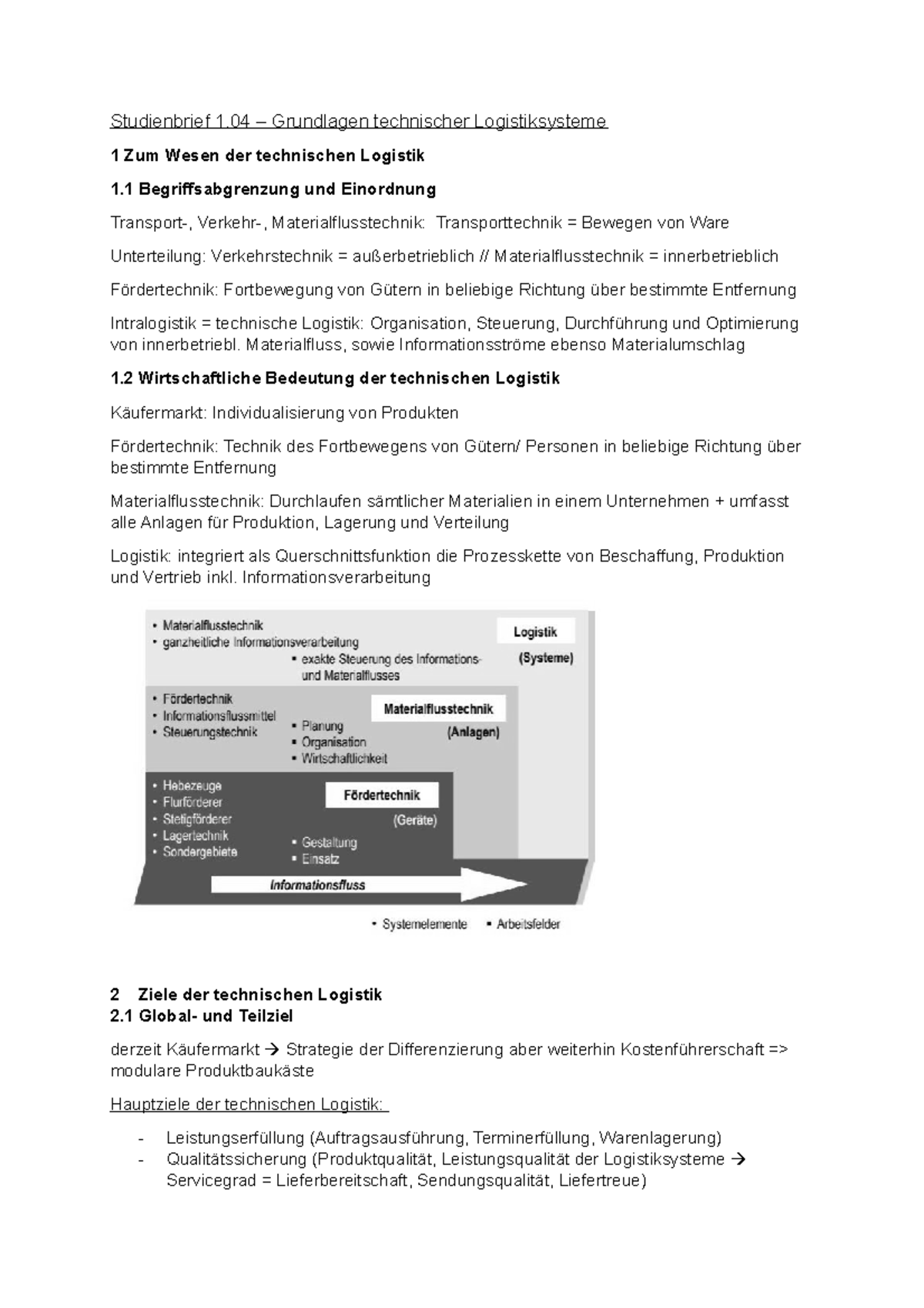 SB 1 - Zusammenfassung Der Einzelnen Studienbriefe - Studienbrief 1 ...