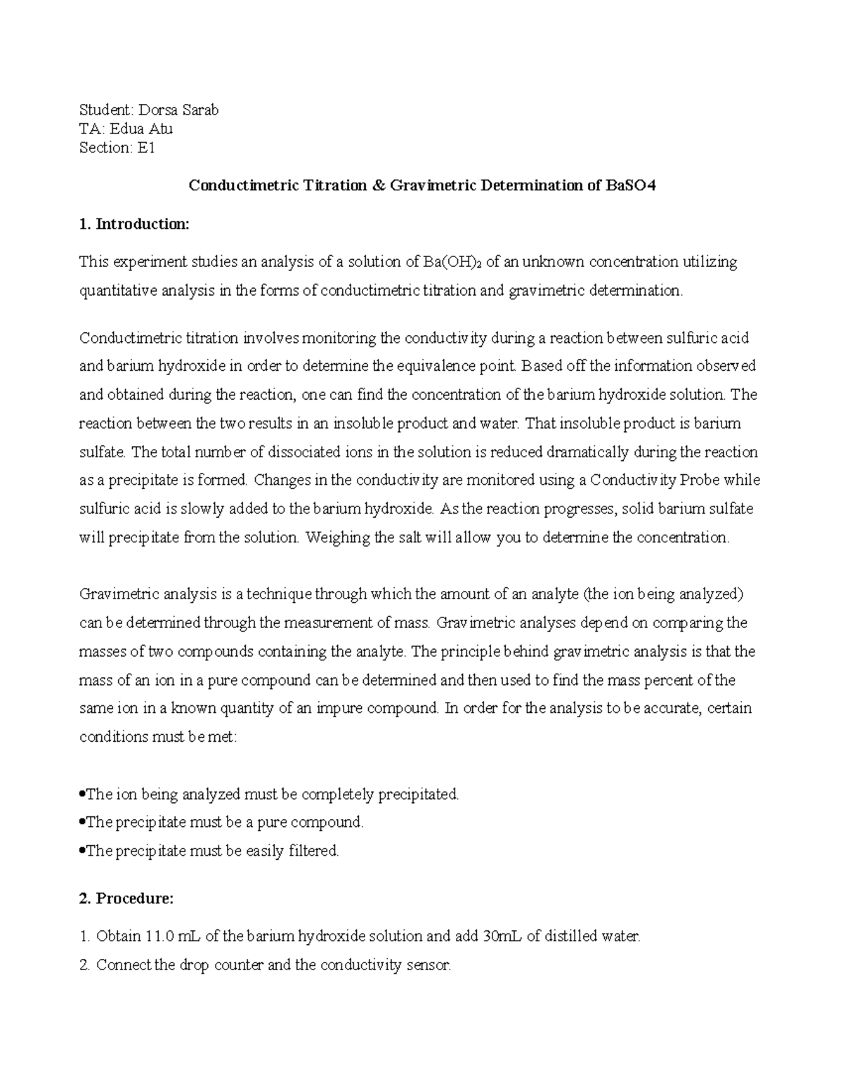 Cond Grav Report Guidelines - Student: Dorsa Sarab TA: Edua Atu Section ...