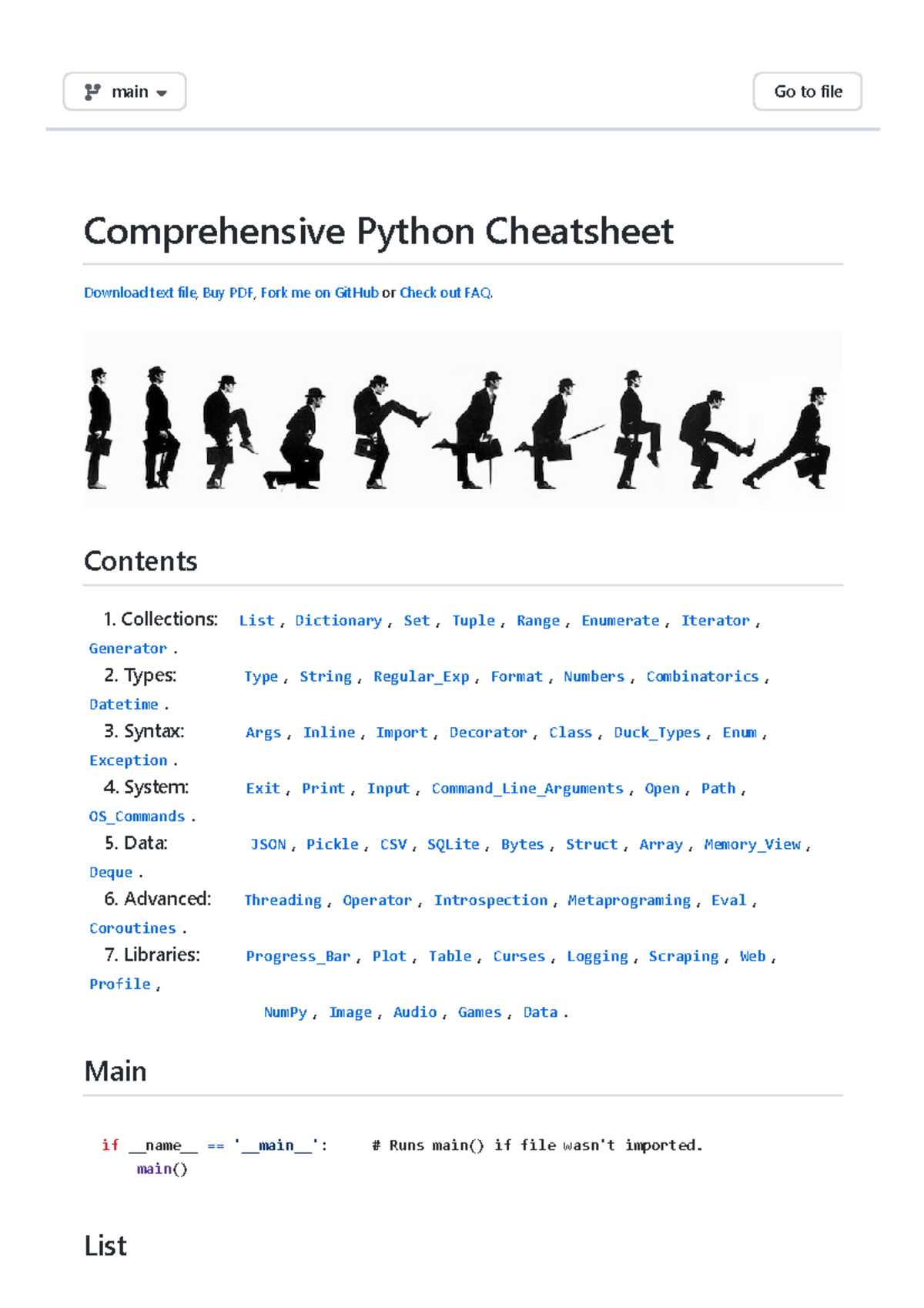 Git Hub - Gto76 Python-cheatsheet Comprehensive Python Cheatsheet ...