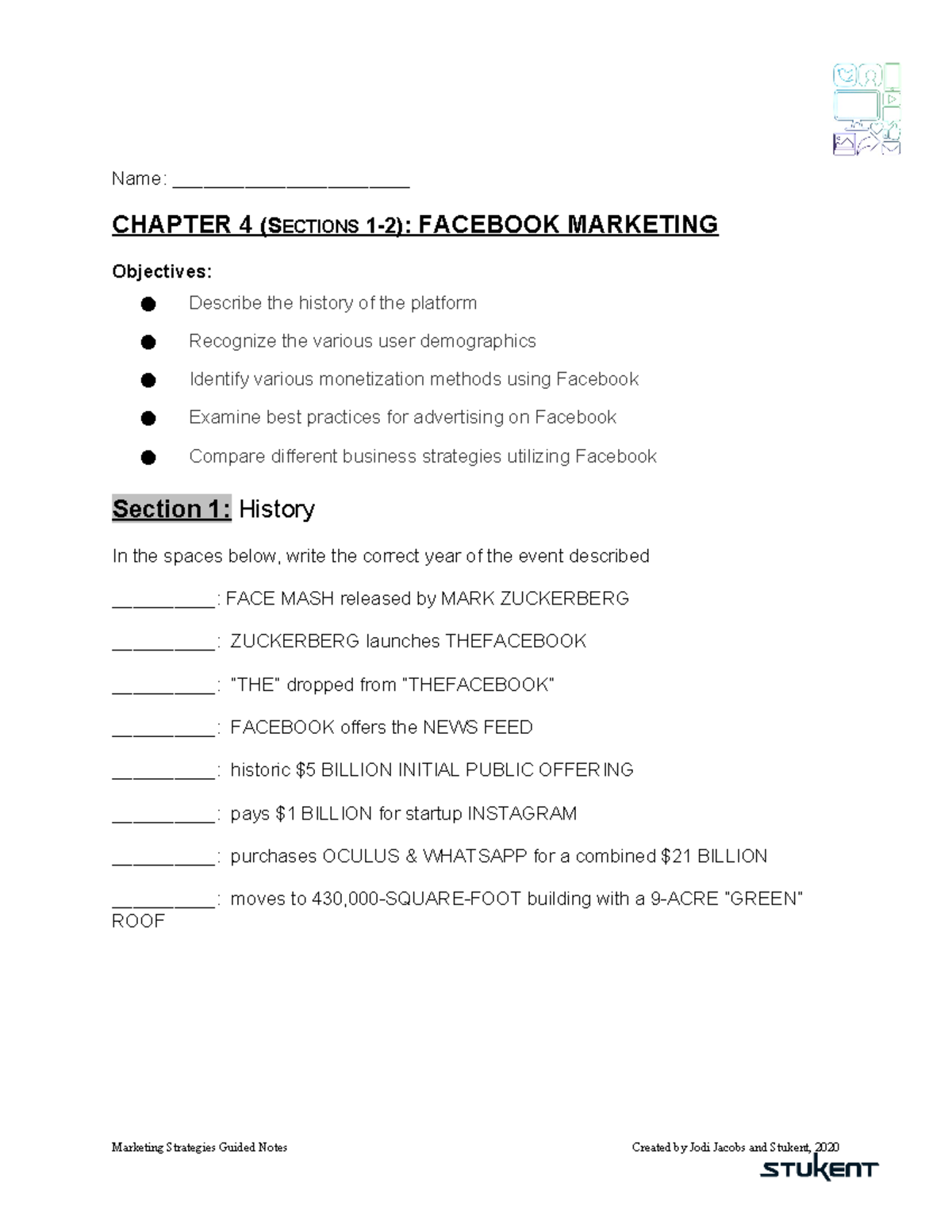 Chapter 4 MS Guided Notes - Name: _______________________ CHAPTER 4 ...