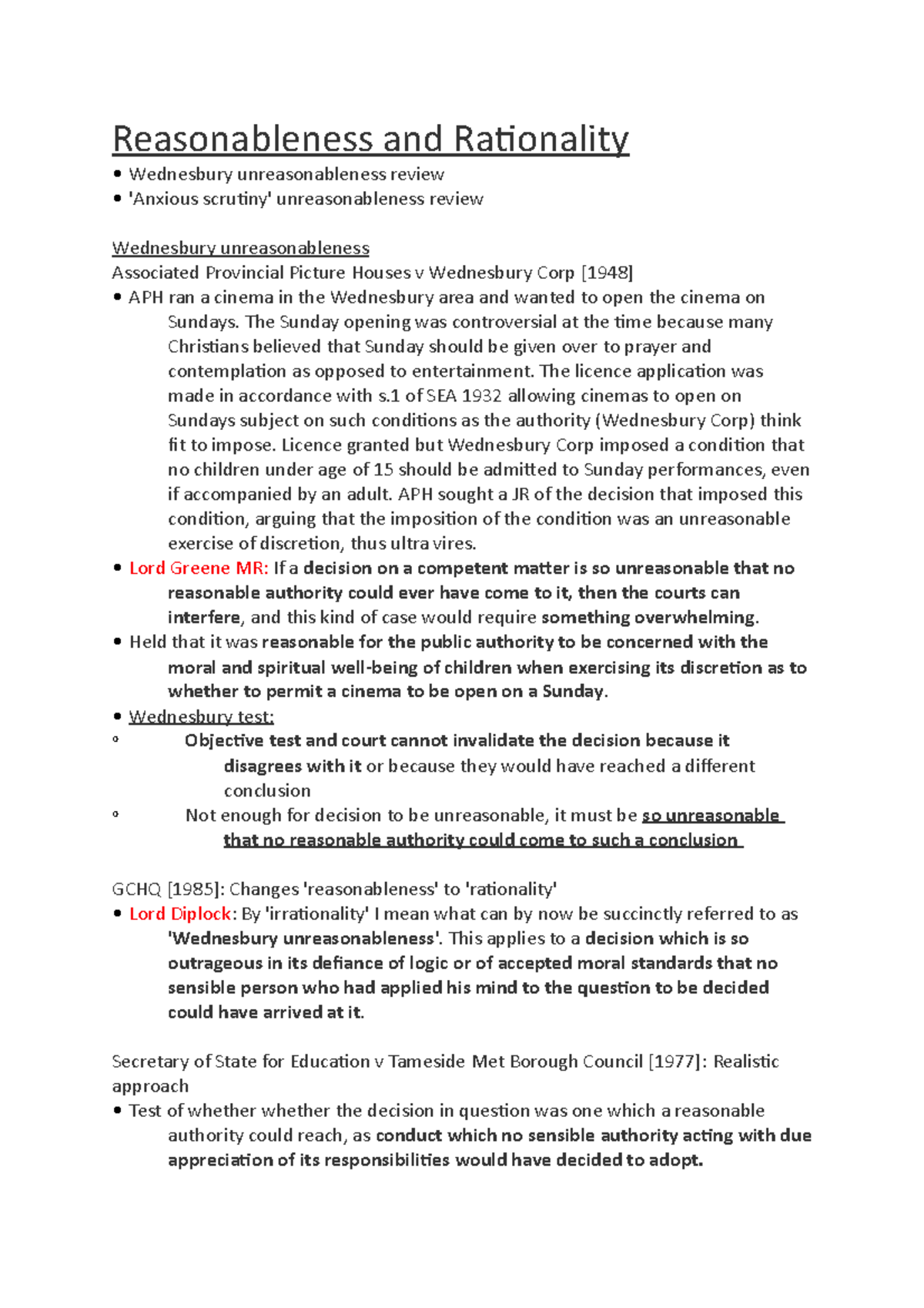 3 Irrationality And Proportionality Reasonableness And Rationality Wednesbury 7936