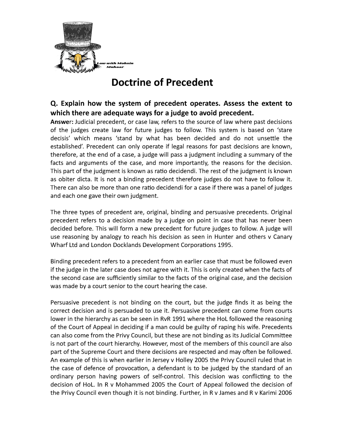 a1law-doctrine-of-precedent-doctrine-of-precedent-q-explain-how-the