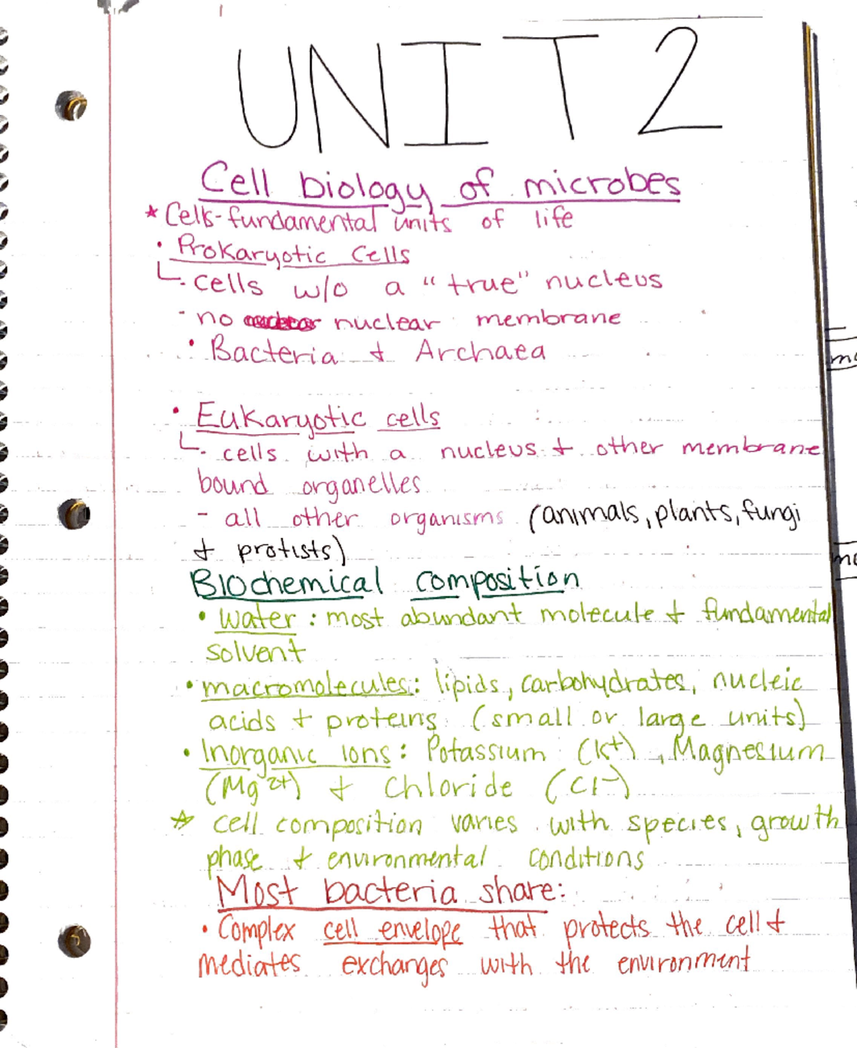 Unit 2 Micro - Lecture Notes Unit 2 - Bio 275 - Studocu