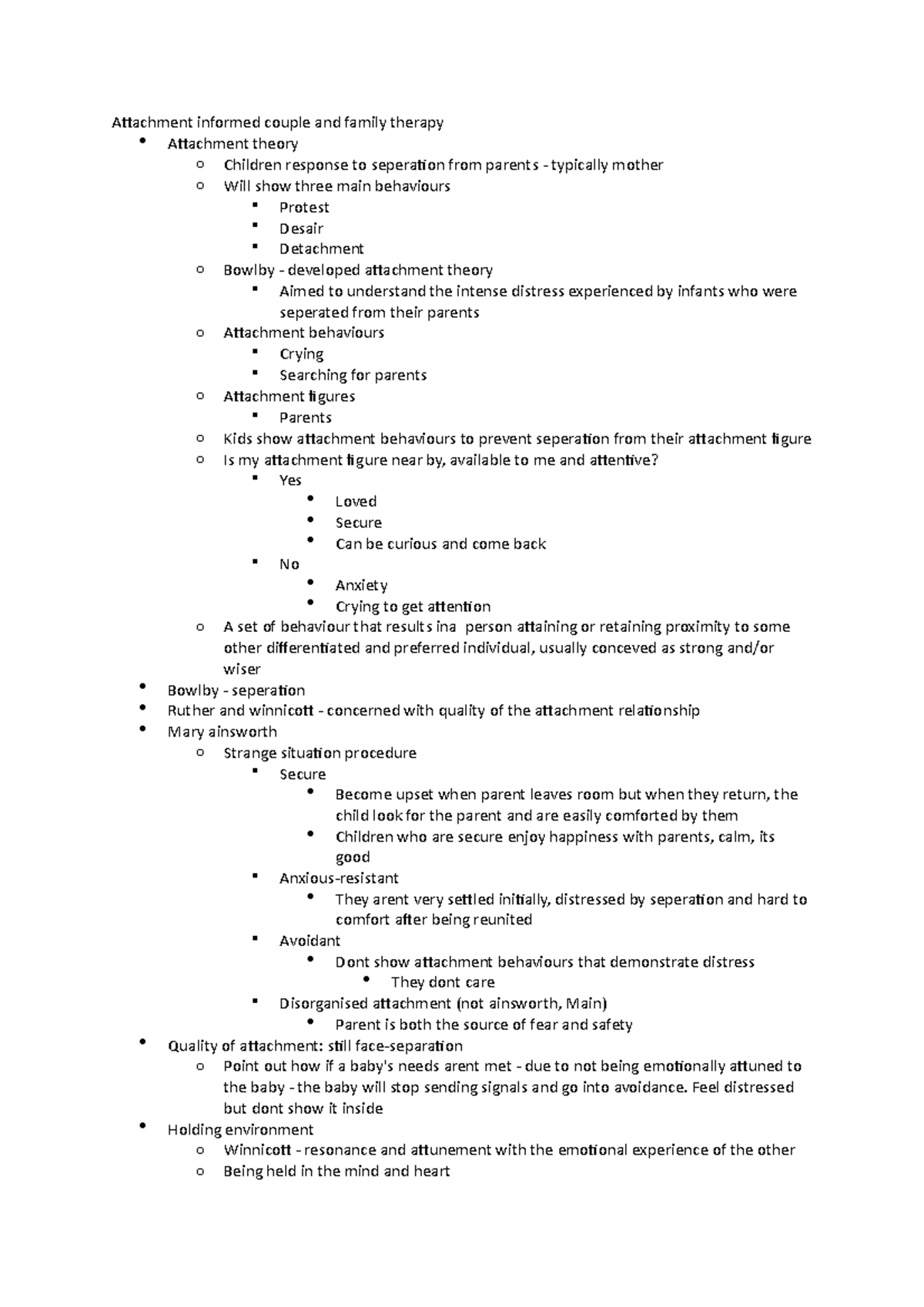 Attachment informed couple and family therapy - Feel distressed but ...