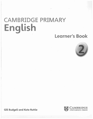 Cambridge primary english 2 learners book