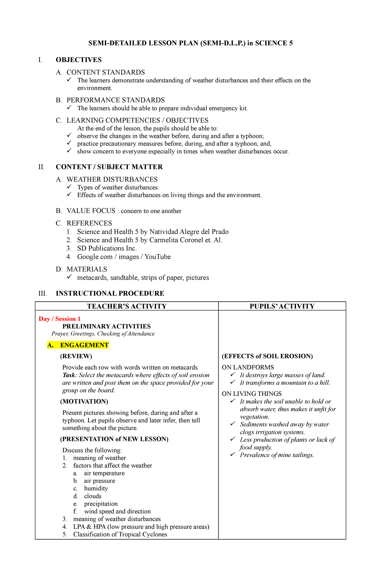 402533878 Detailed Lesson PLAN in Science 5 docx - SEMI-DETAILED LESSON ...