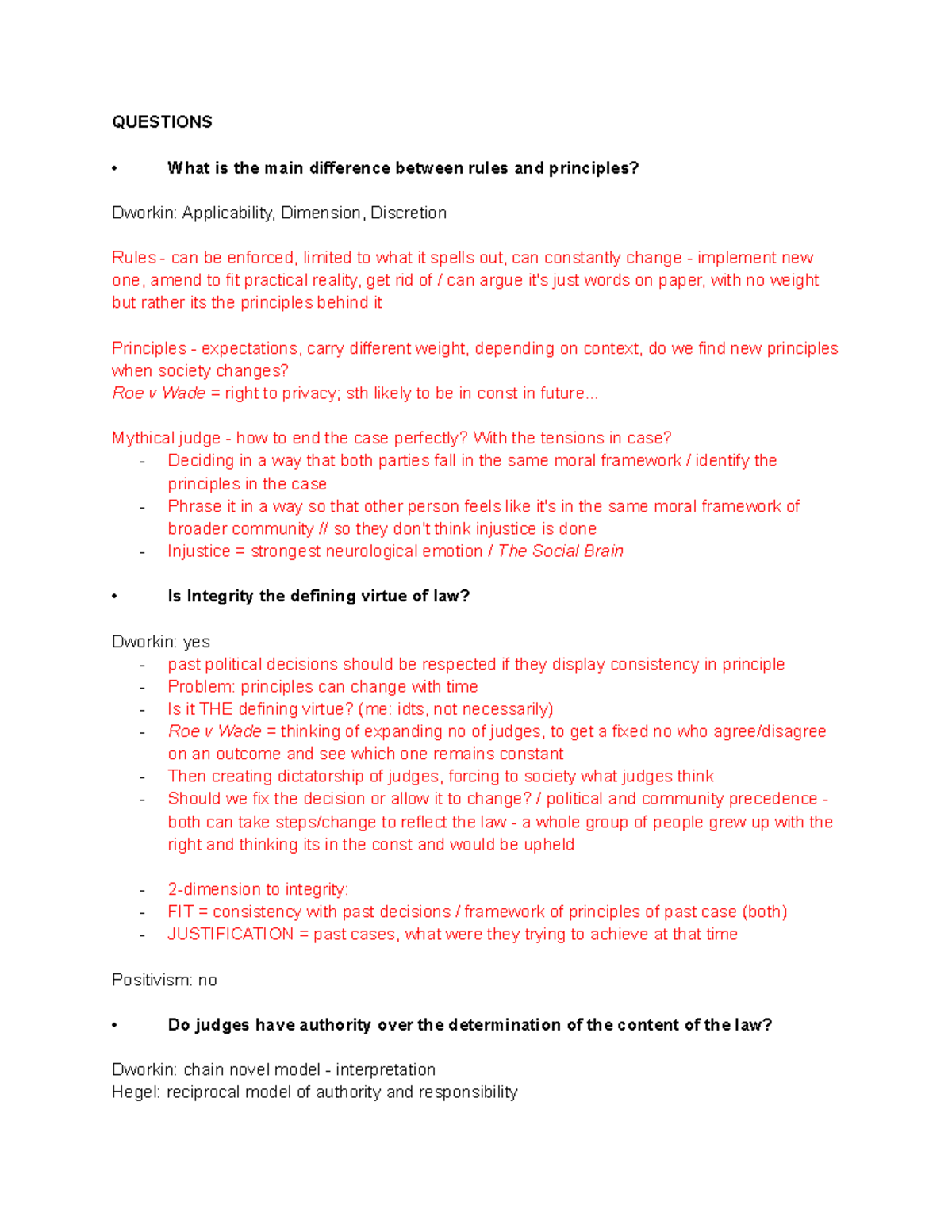 Juris tutorial week 26 Oct QUESTIONS What is the main difference