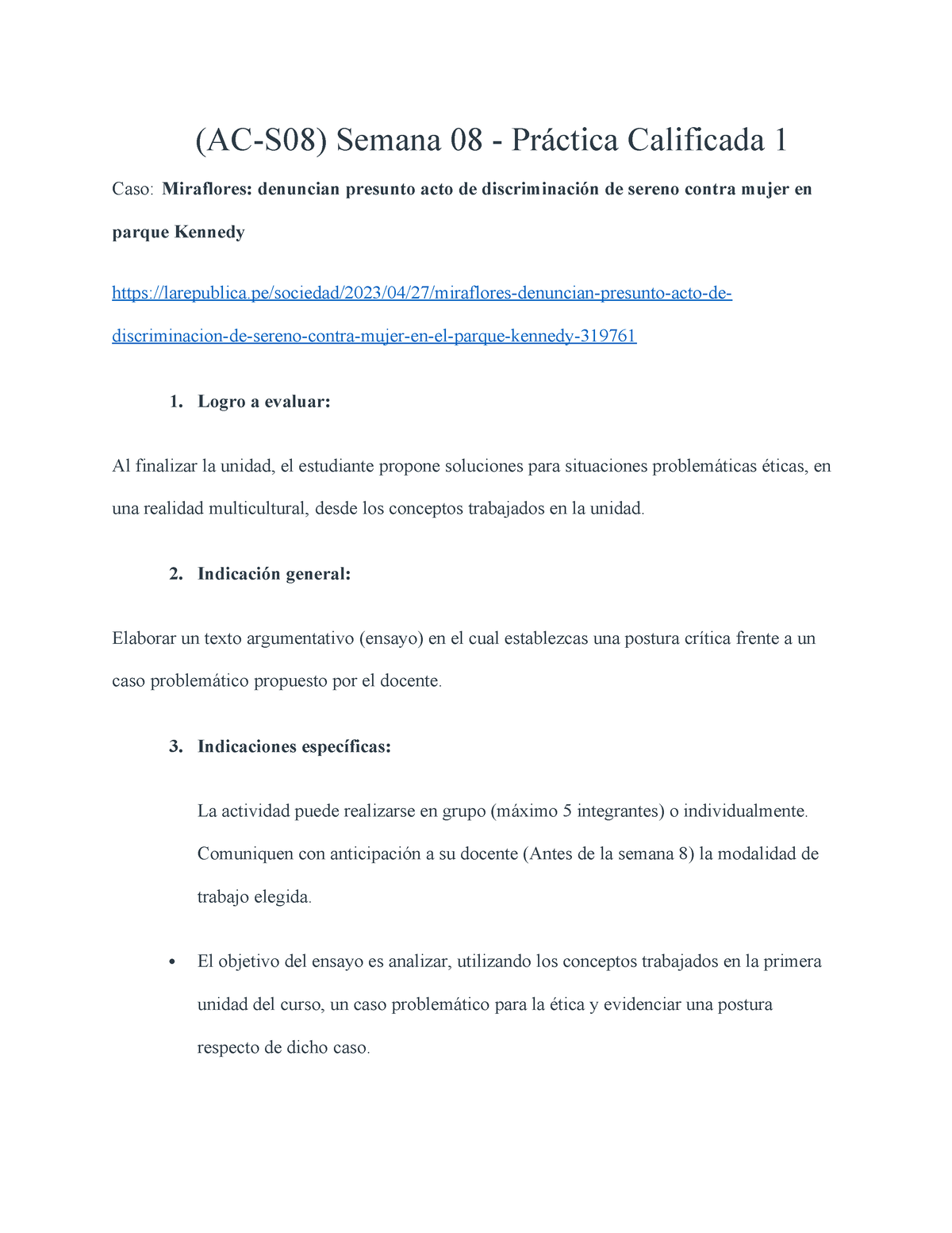 Ac S08 Semana 08 Práctica Calificada Consigna 🔴 Ac S08 Semana 08 Práctica Calificada 1 5384