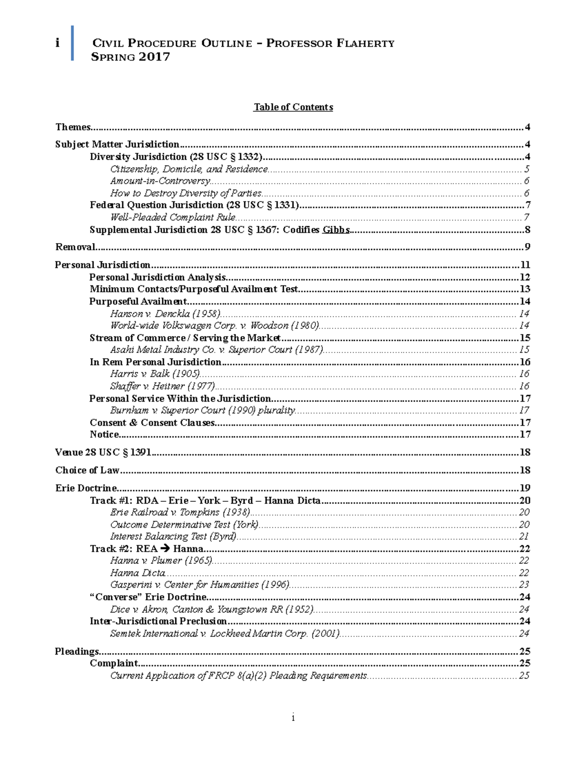 civil-procedure-flaherty-spring-2017-i-civil-procedure-outline