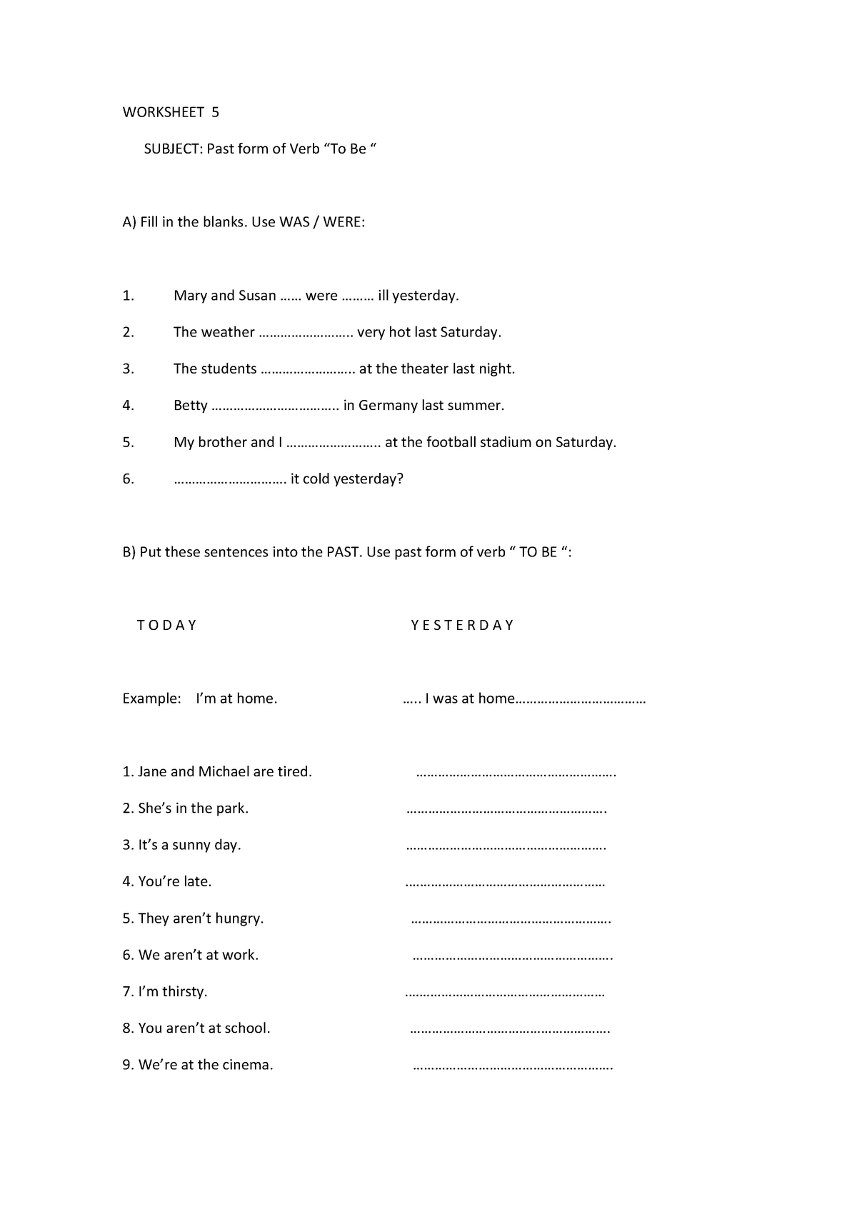 practica-texto-en-pasado-simple-worksheet-5-subject-past-form-of