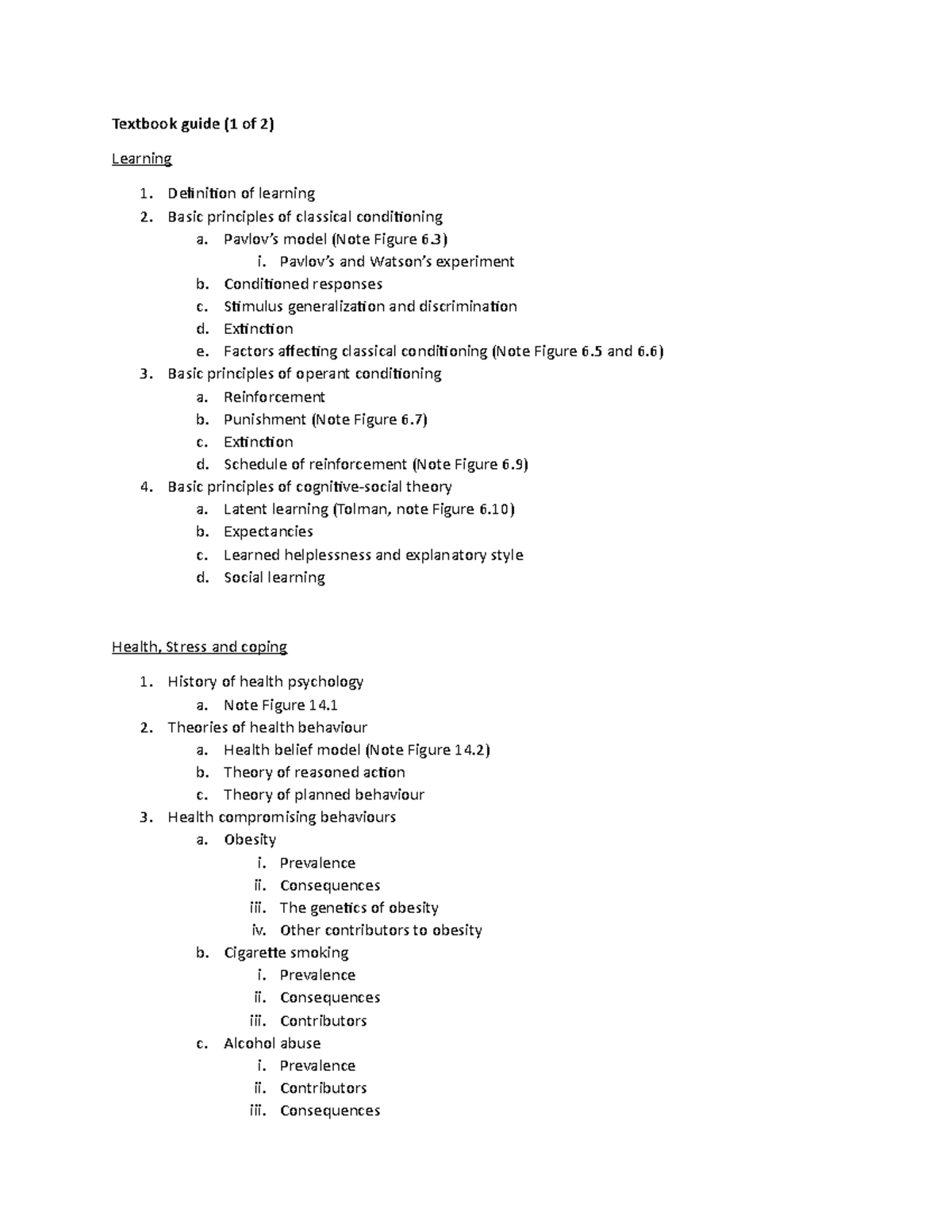 Textbook guide 1 of 2 - Textbook guide (1 of 2) Learning Definition of ...