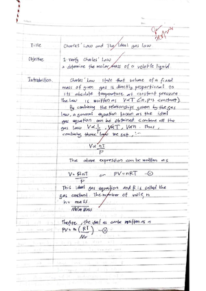 Lab report experiment 1 - determination of the formula unit of a ...