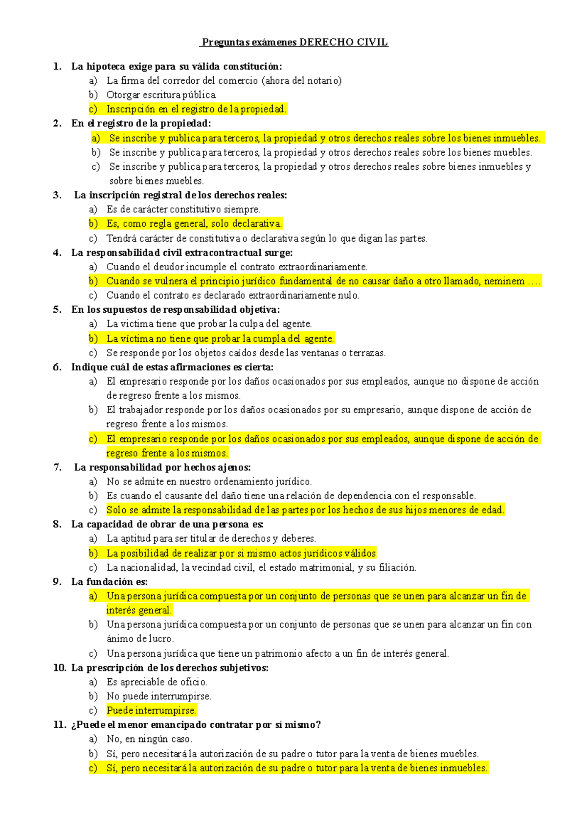 Preguntas Examenes Derecho Civil-1 - Preguntas Exámenes DERECHO CIVIL ...