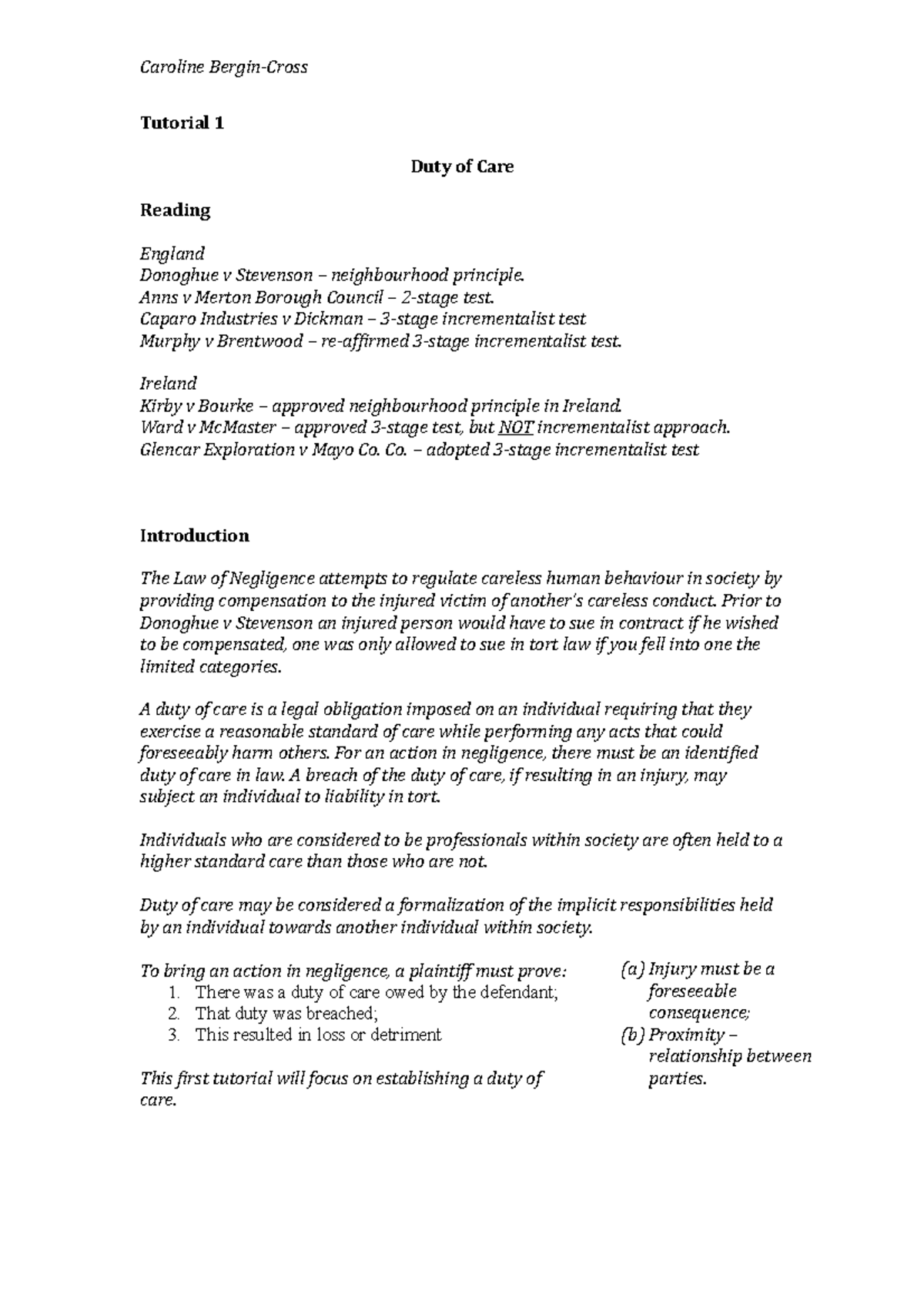 tutorial-1-duty-of-care-tutorial-1-duty-of-care-reading-england