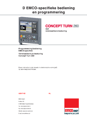 Emco lesbrief CT105 - cnc - Lesbrief EMCO CAMconcept CAD/CAM draaien ...