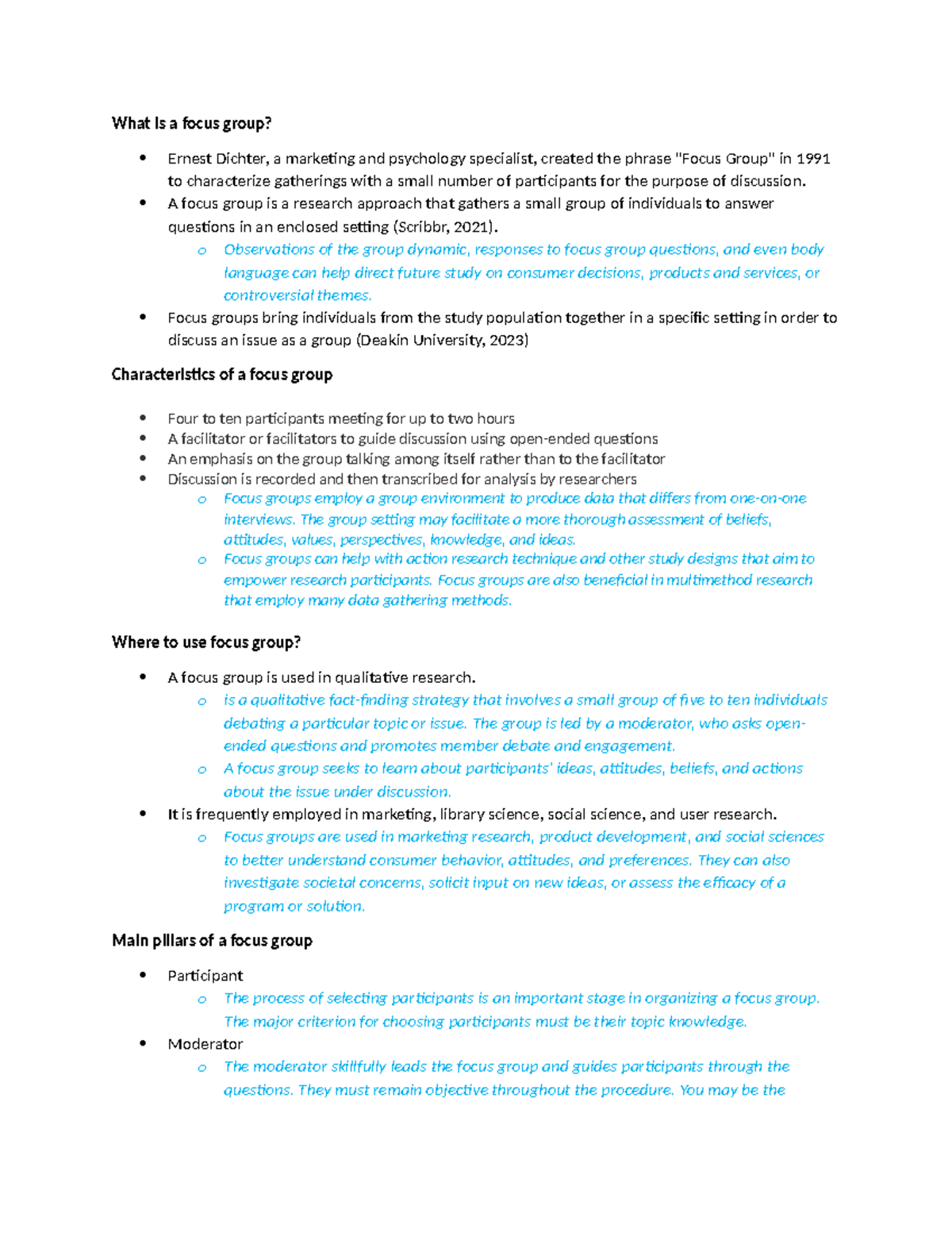 What Is A Focus Group - Research - What Is A Focus Group? Ernest 