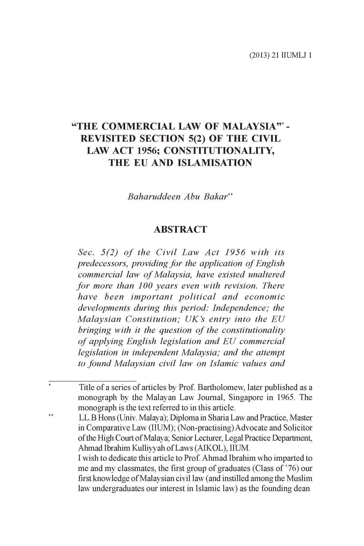 95-Article Text-327-329-10-2013 1024 - “THE COMMERCIAL LAW OF MALAYSIA ...