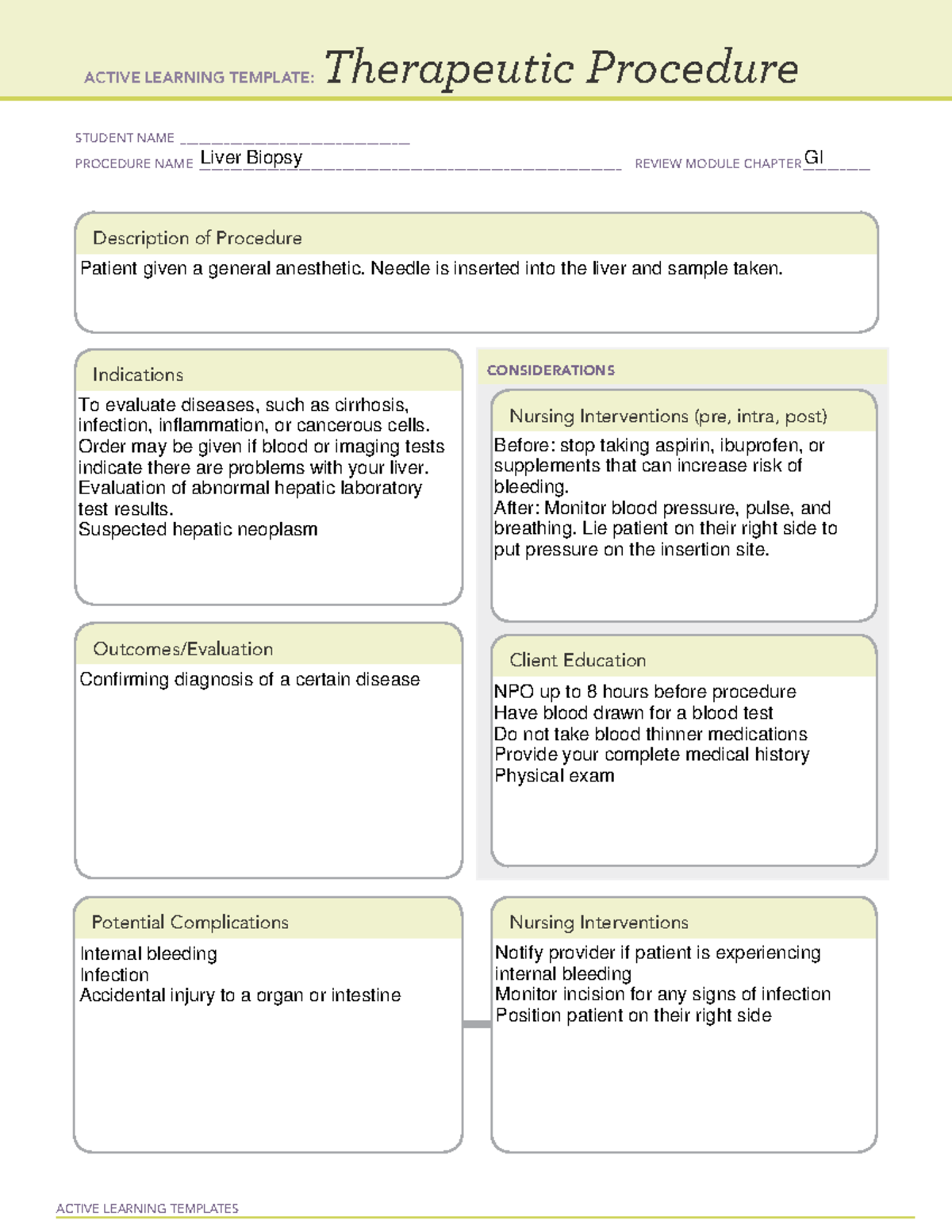 Liver Biopsy therapeutic therapeutic ATI template - ACTIVE LEARNING ...