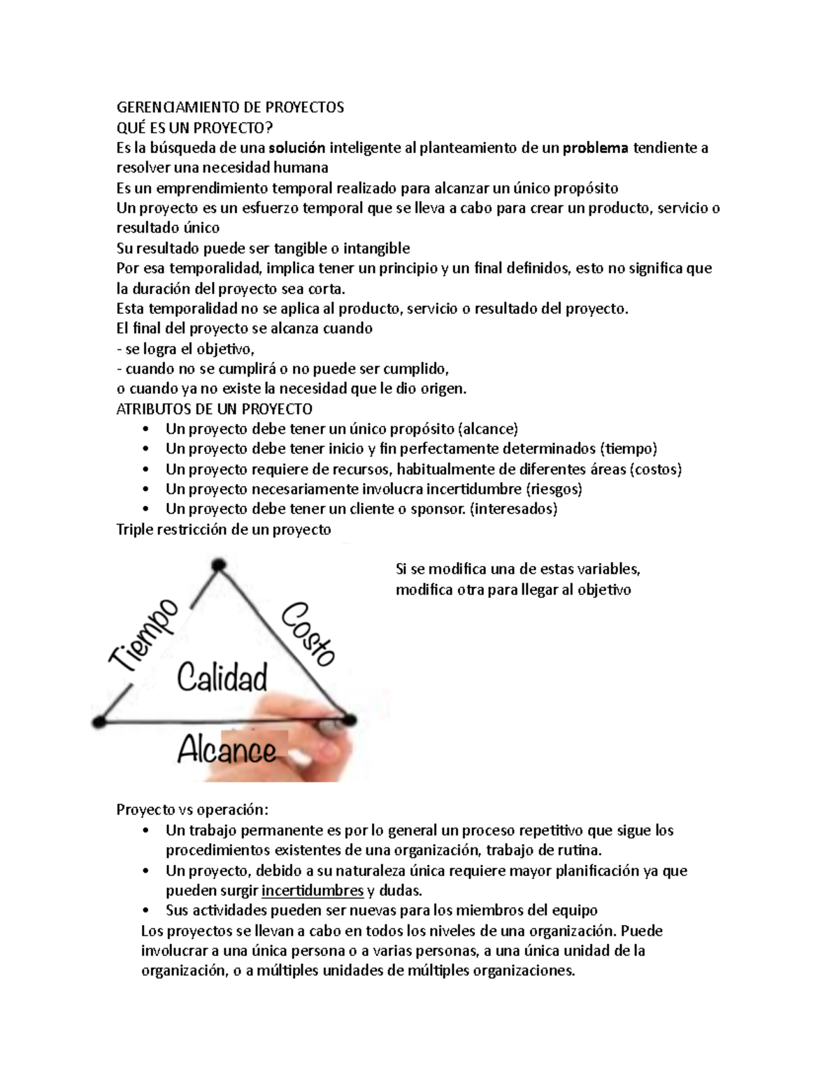 Gerenciamiento De Proyectos Gerenciamiento De Proyectos QuÉ Es Un Proyecto Es La Búsqueda De 4293