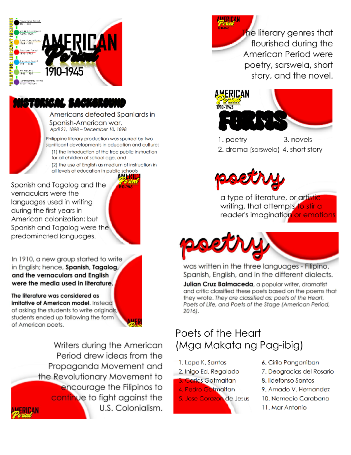 American period - STUDIES - Bible and Church, General Education - Studocu