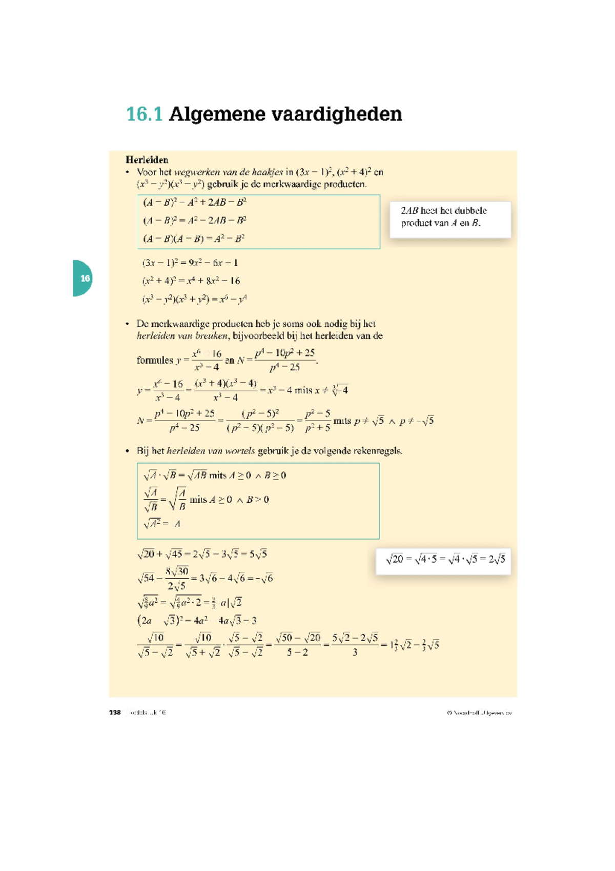 Wiskunde theorie examen Studocu